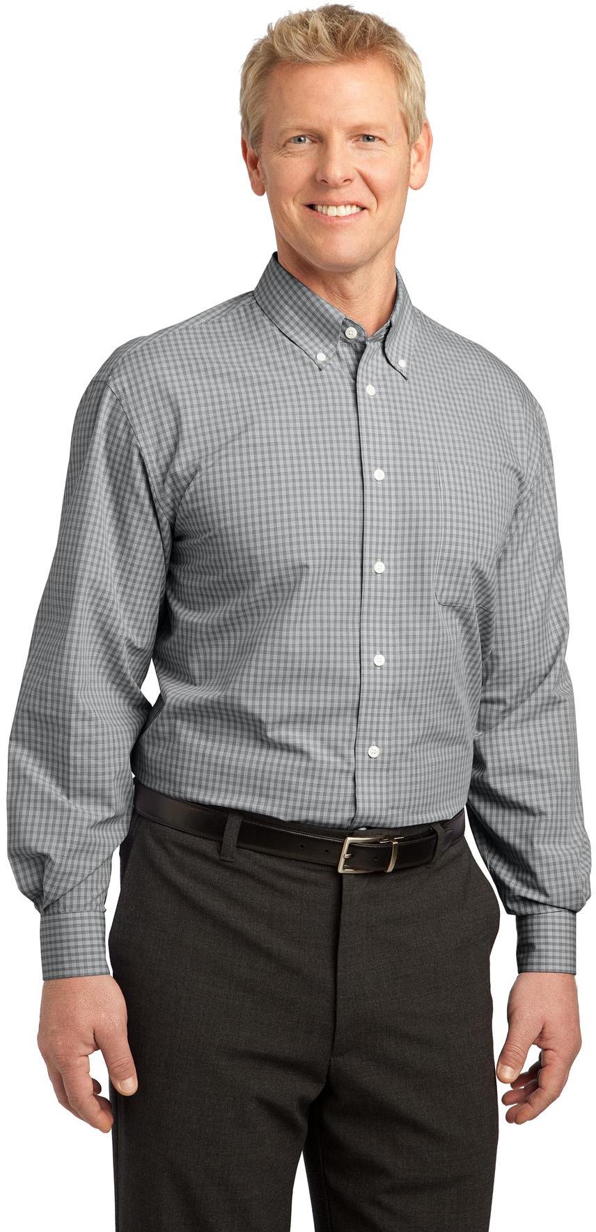 Camisa Port Authority ® patrón a cuadros fácil cuidado S639 para hombre tallas XS-4XL - Imagen 3 de 19