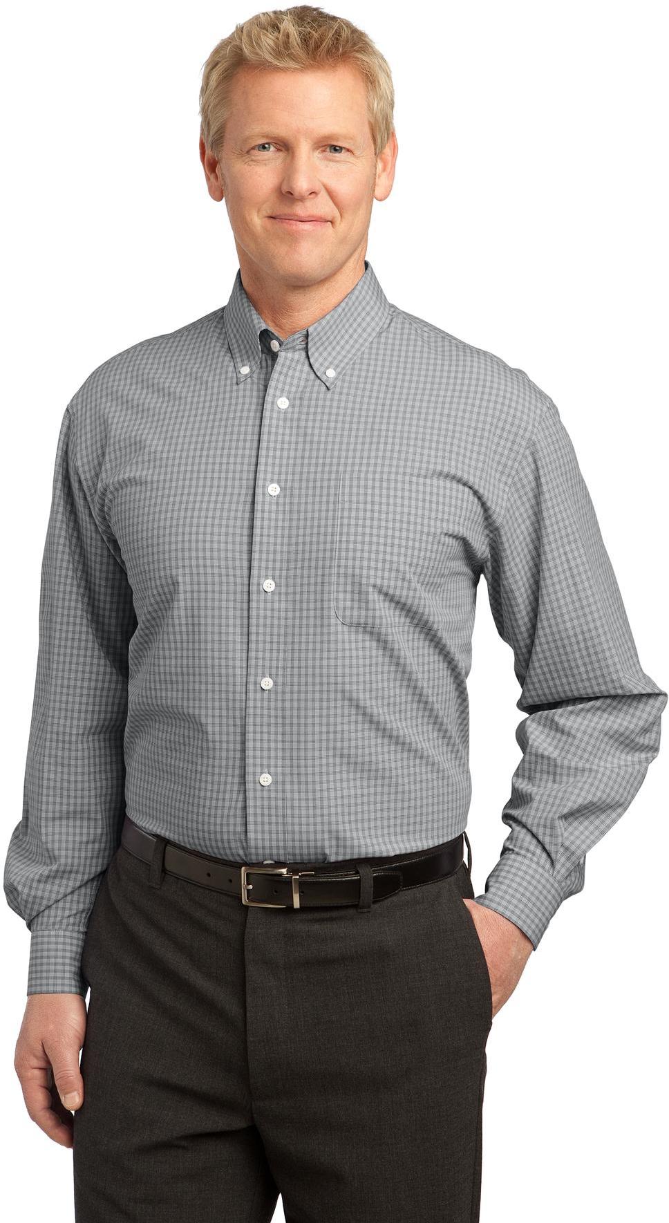 Camisa Port Authority ® patrón a cuadros fácil cuidado S639 para hombre tallas XS-4XL - Imagen 2 de 19