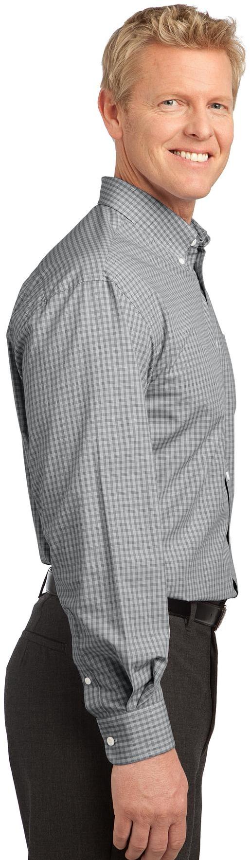 Camisa Port Authority ® patrón a cuadros fácil cuidado S639 para hombre tallas XS-4XL - Imagen 4 de 19