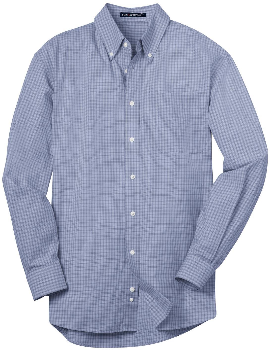 Camisa Port Authority ® patrón a cuadros fácil cuidado S639 para hombre tallas XS-4XL - Imagen 12 de 19