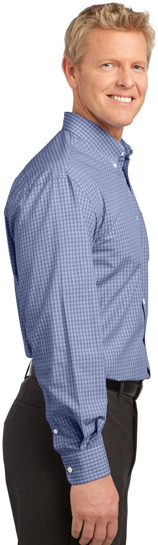 Camisa Port Authority ® patrón a cuadros fácil cuidado S639 para hombre tallas XS-4XL - Imagen 10 de 19