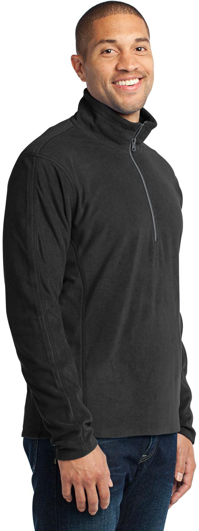Chaqueta Pullover Port Authority ® Microfleece 1/2 Cremallera Para Hombre F224 Tallas XS-4XL - Imagen 3 de 19