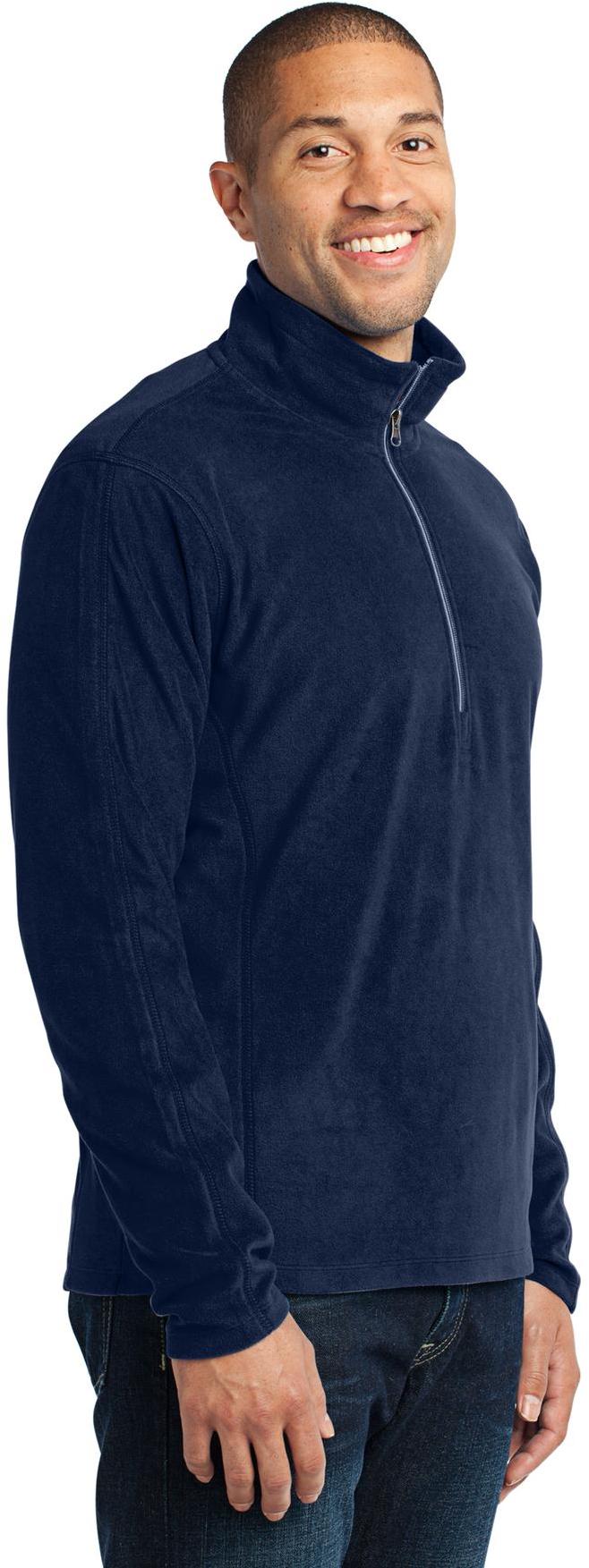Chaqueta Pullover Port Authority ® Microfleece 1/2 Cremallera Para Hombre F224 Tallas XS-4XL - Imagen 15 de 19