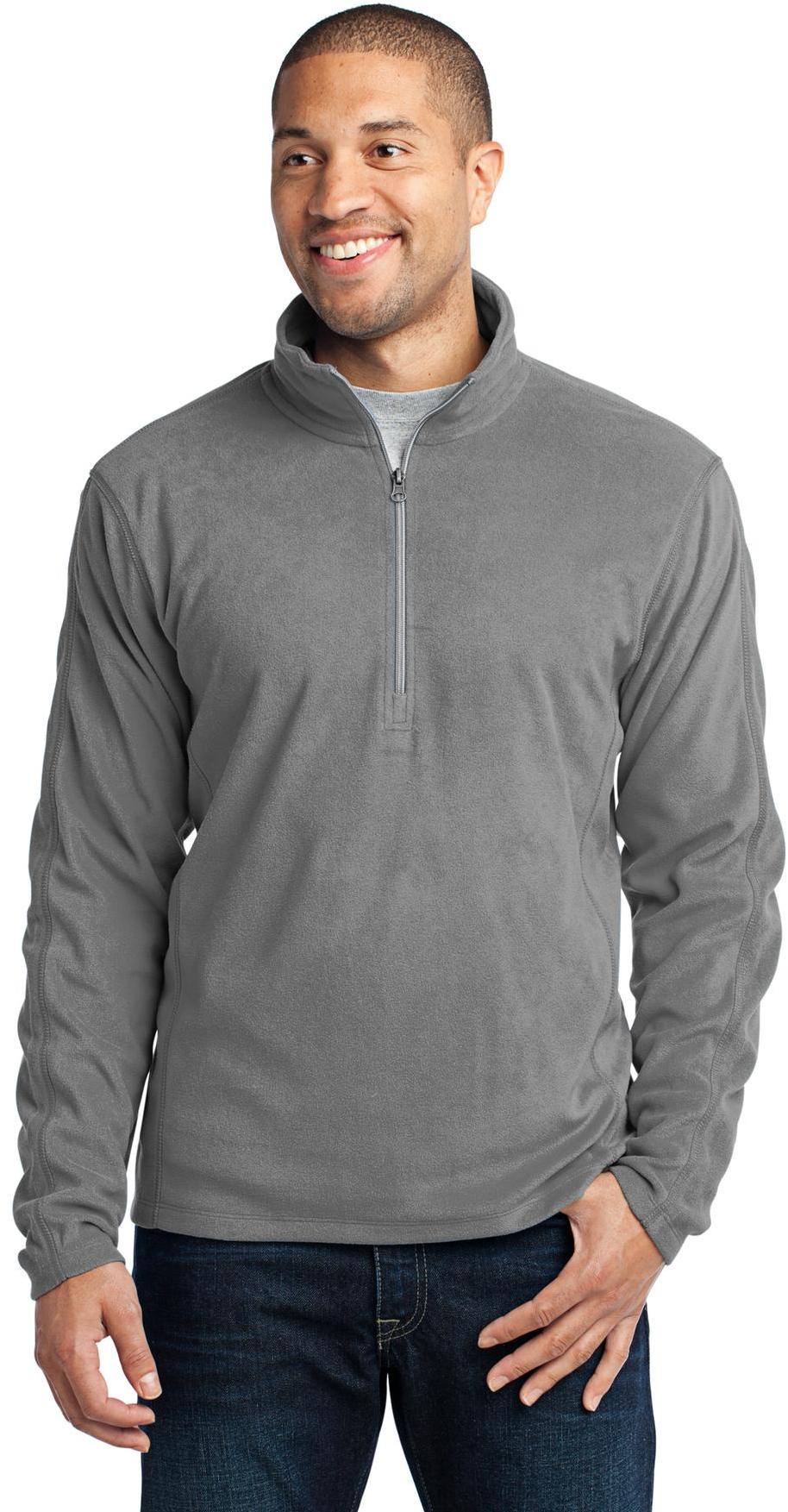 Chaqueta Pullover Port Authority ® Microfleece 1/2 Cremallera Para Hombre F224 Tallas XS-4XL - Imagen 8 de 19