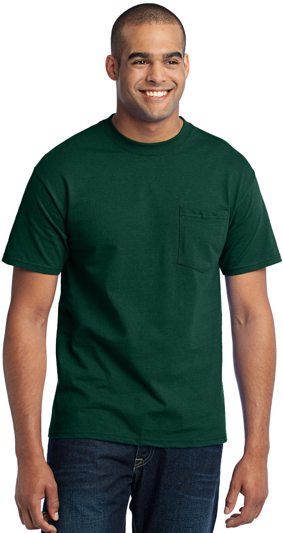 Port & Company ® Tall Core Blend Pocket Tee PC55PT Mens Sizes LT-4XLT