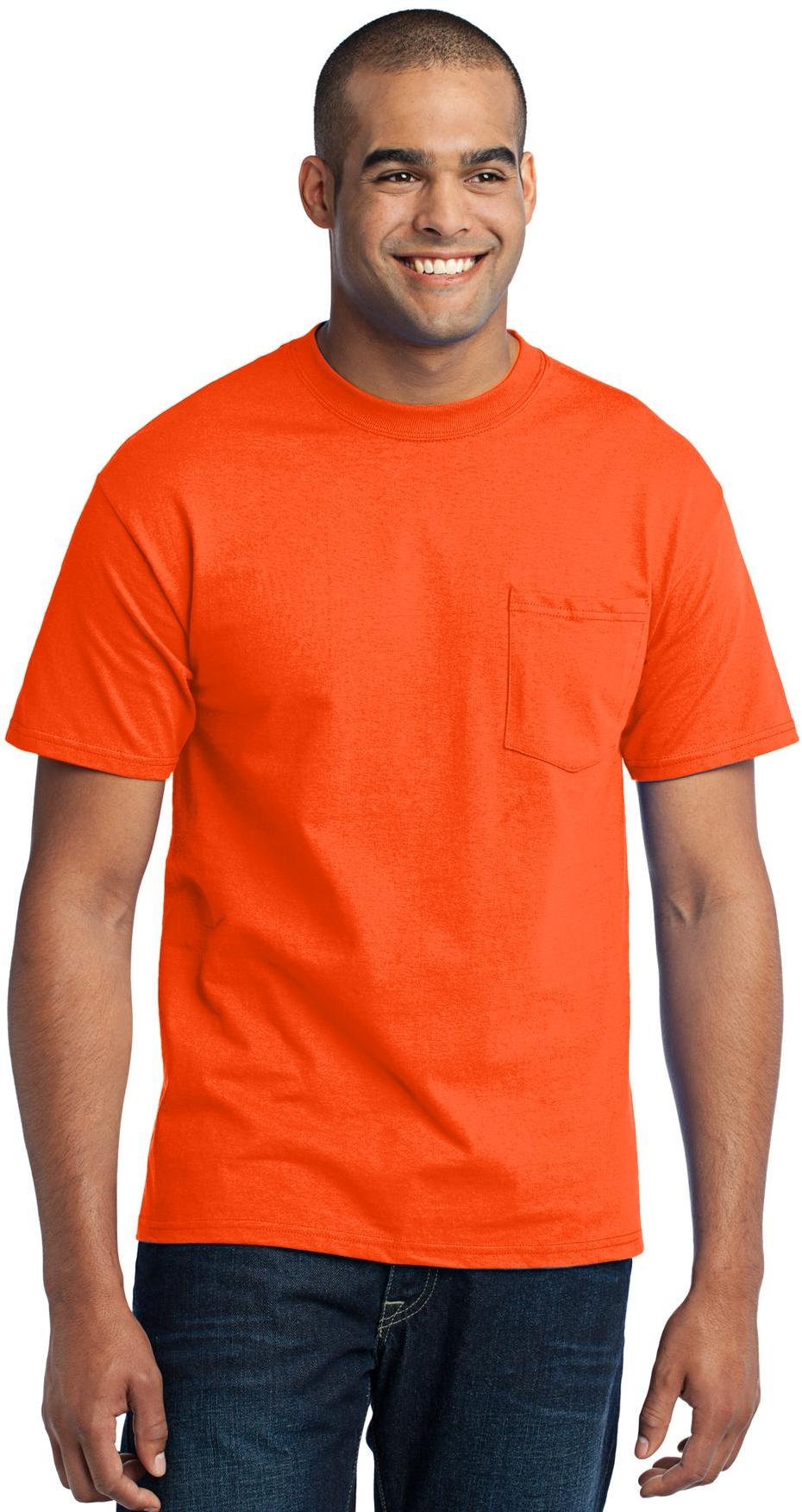 Port & Company ® Tall Core Blend Pocket Tee PC55PT Mens Sizes LT-4XLT