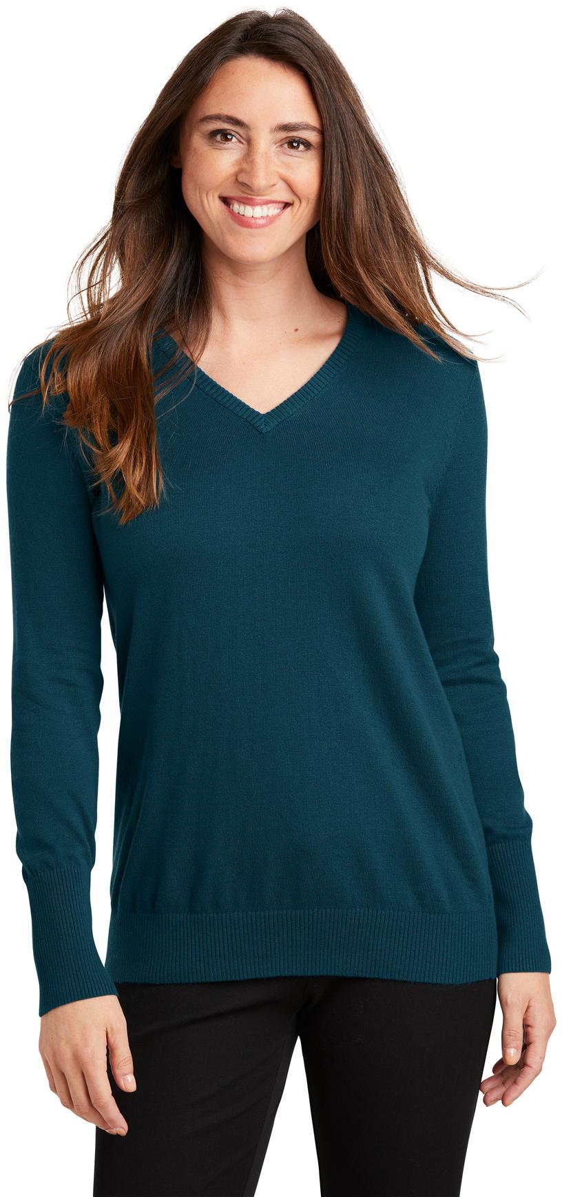 Port Authority ® Ladies V-Neck Sweater LSW285 Womens Sizes XS-4XL