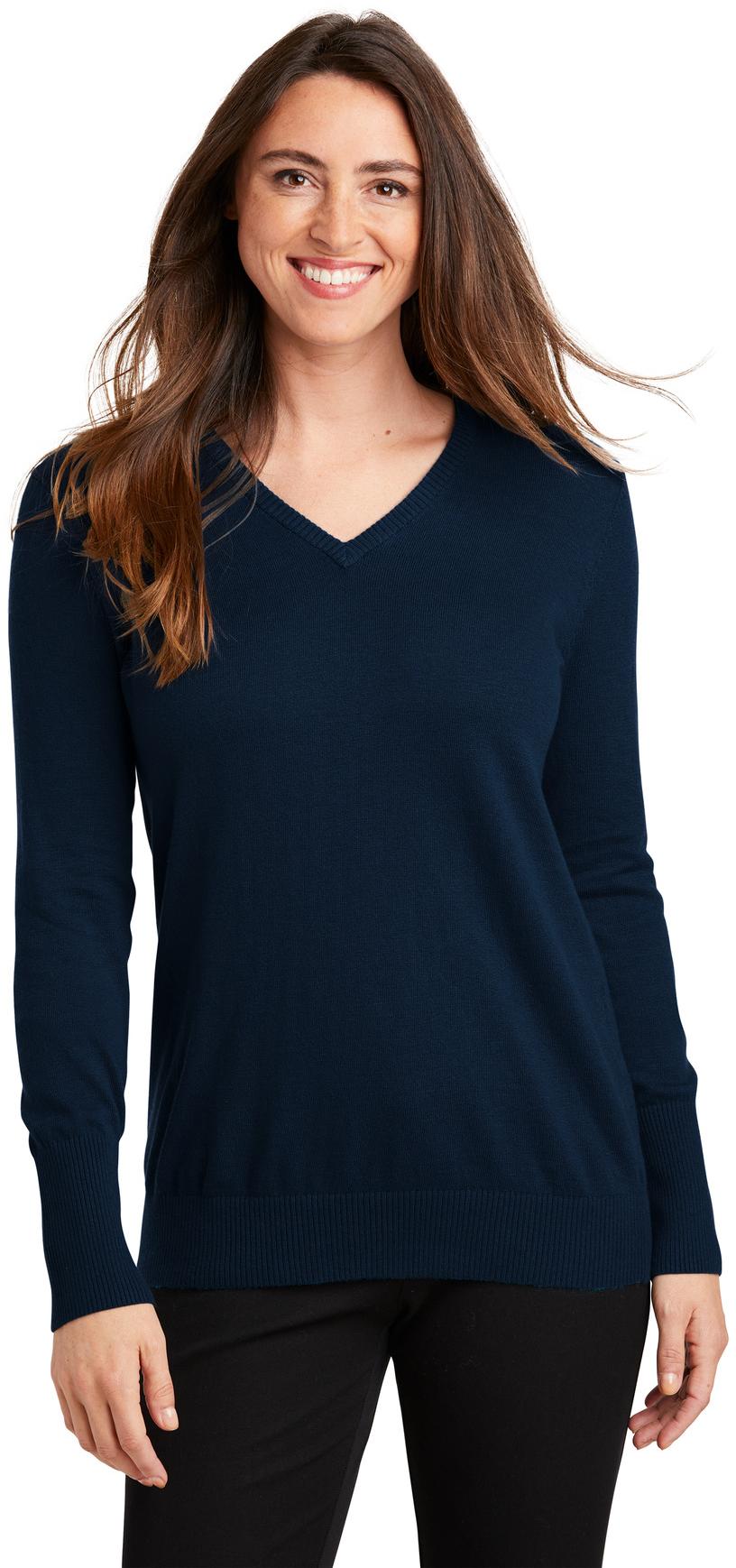 Port Authority ® Ladies V-Neck Sweater LSW285 Womens Sizes XS-4XL