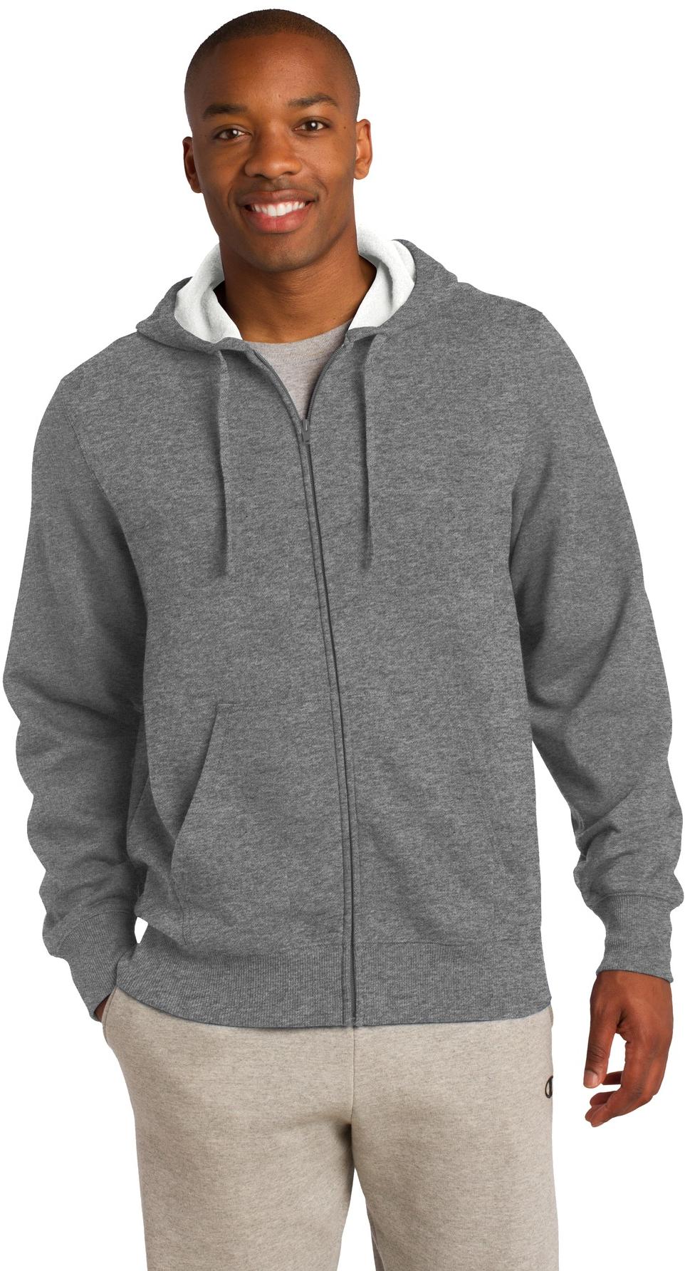 Sport-Tek ® Full-Zip Hooded Sweatshirt ST258 Mens Sizes XS-4XL