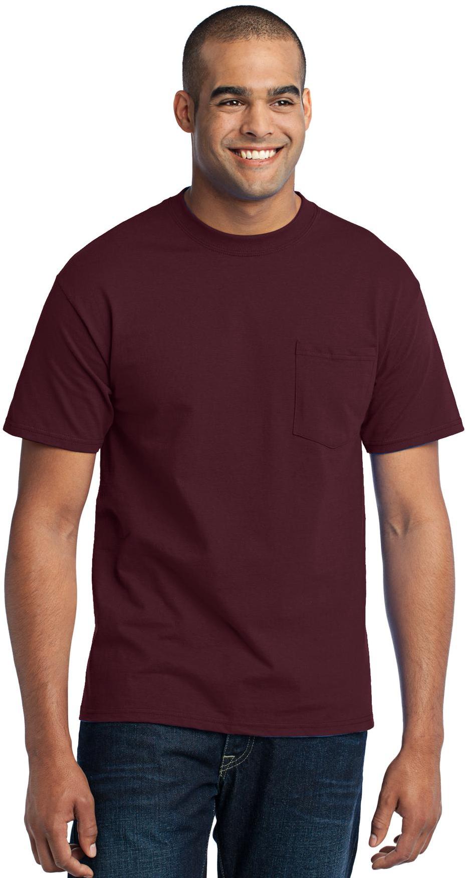 Port & Company ® Tall Core Blend Pocket Tee PC55PT Mens Sizes LT-4XLT