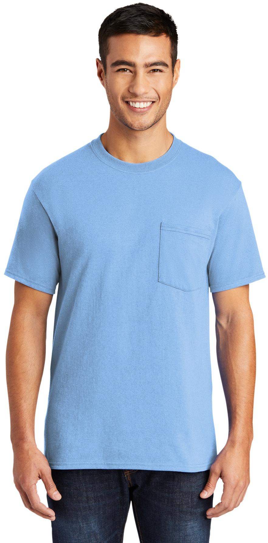 Port & Company ® Tall Core Blend Pocket Tee PC55PT Mens Sizes LT-4XLT