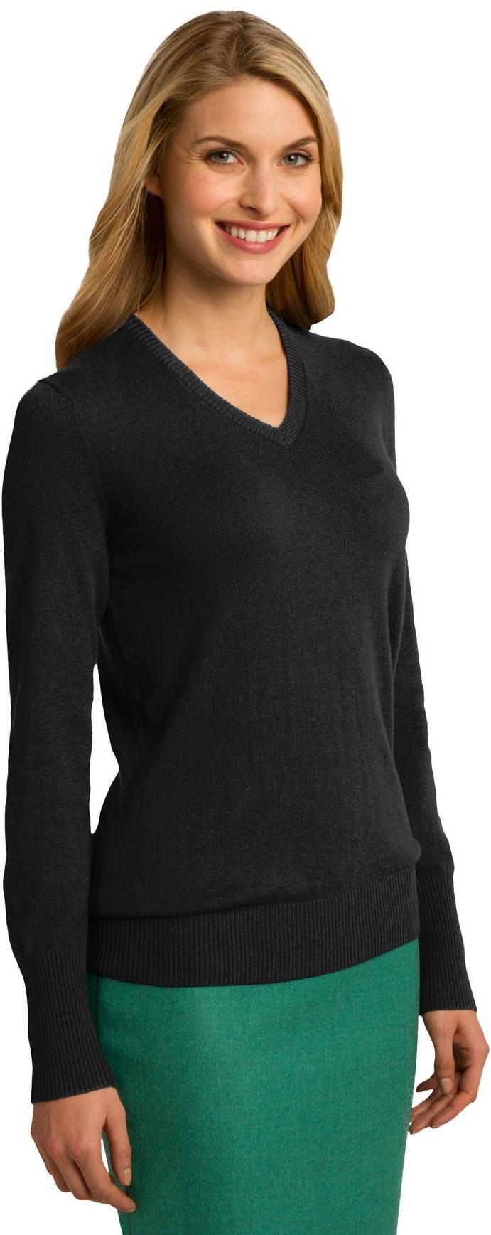 Port Authority ® Ladies V-Neck Sweater LSW285 Womens Sizes XS-4XL