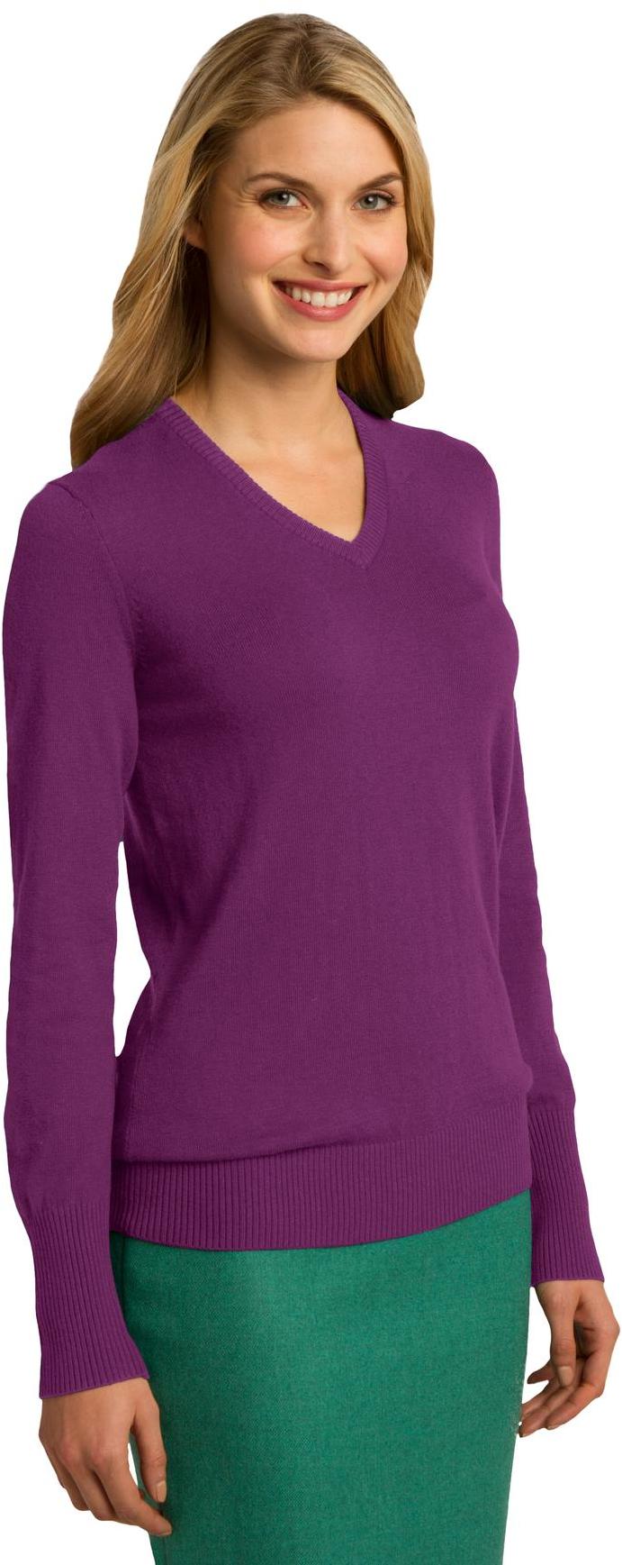 Port Authority ® Ladies V-Neck Sweater LSW285 Womens Sizes XS-4XL