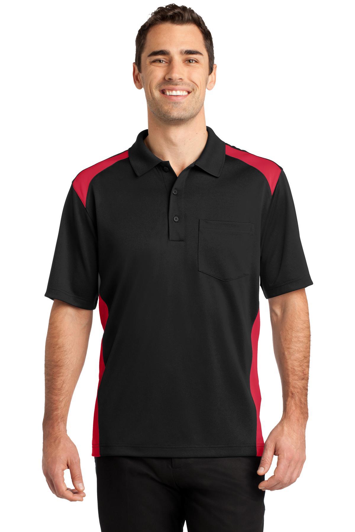 Polo de bolsillo CornerStone ® Select a prueba de enganches de dos vías bloques de color CS416 tallas XS-4X - Imagen 8 de 37