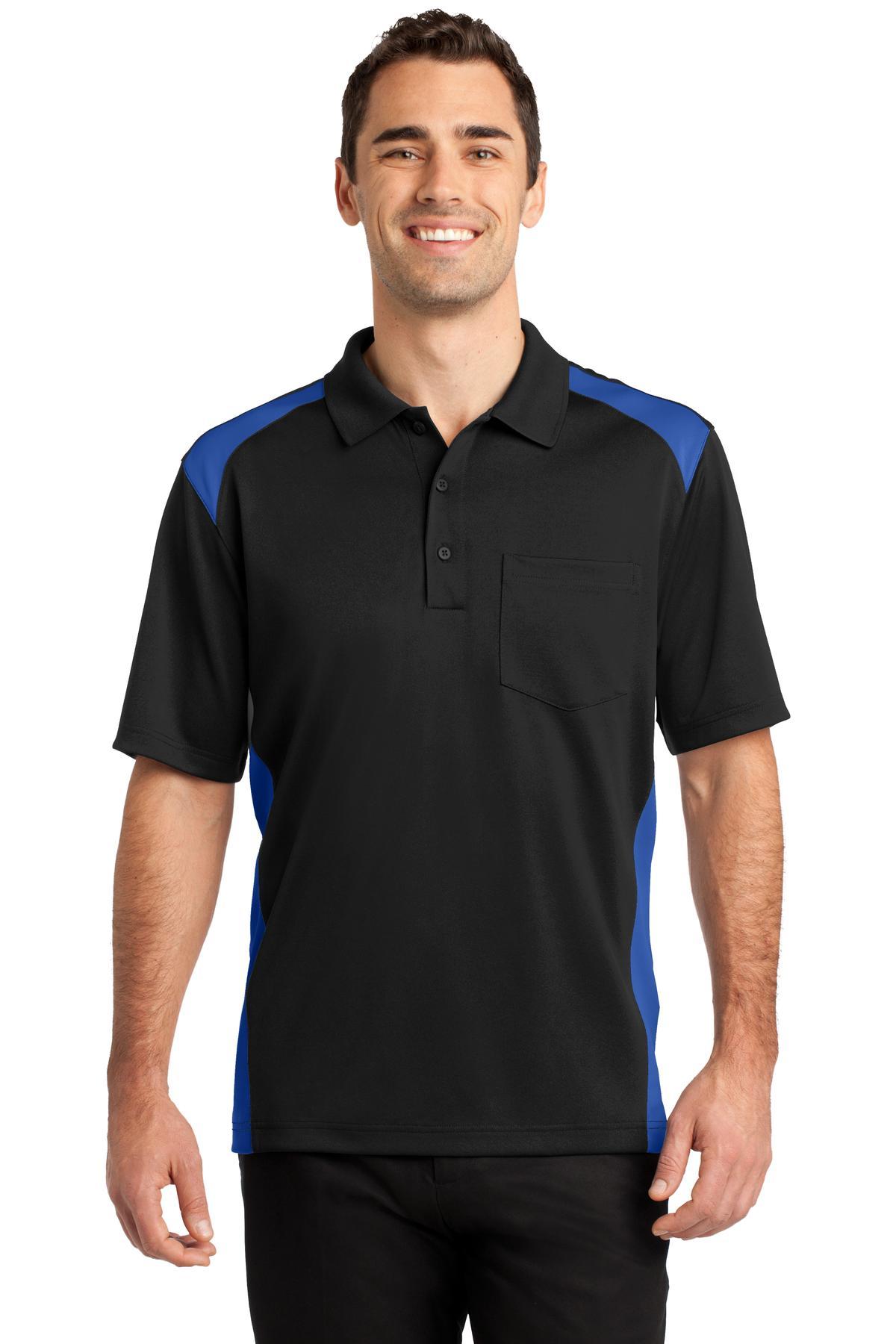 Polo de bolsillo CornerStone ® Select a prueba de enganches de dos vías bloques de color CS416 tallas XS-4X - Imagen 14 de 37