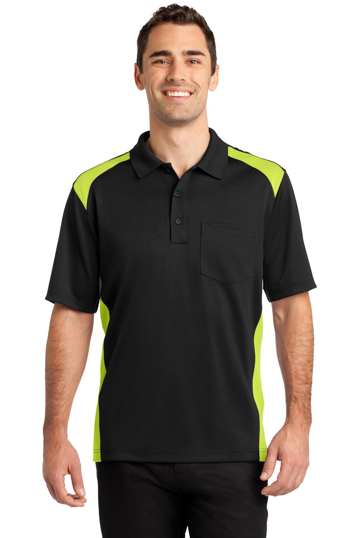 Polo de bolsillo CornerStone ® Select a prueba de enganches de dos vías bloques de color CS416 tallas XS-4X - Imagen 20 de 37