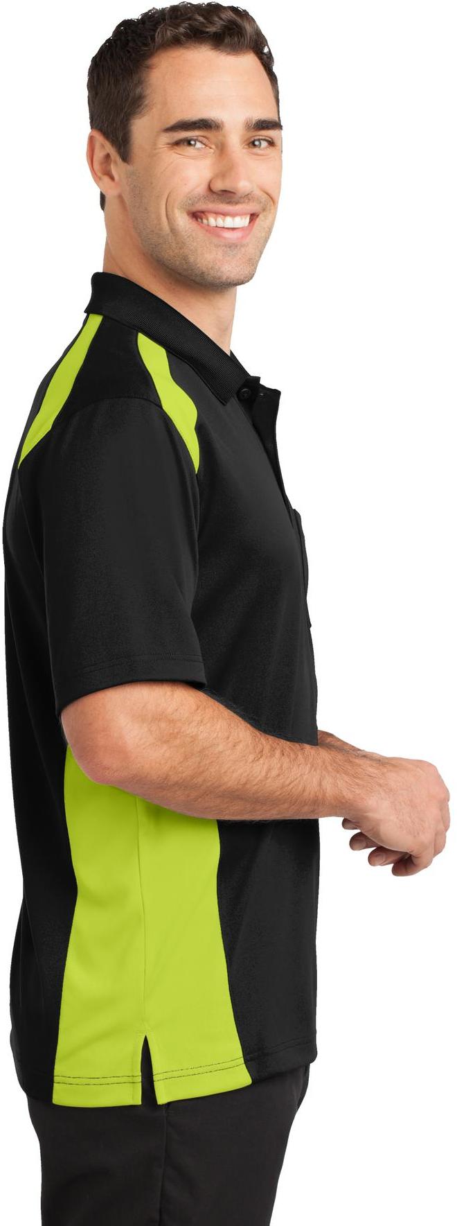Polo de bolsillo CornerStone ® Select a prueba de enganches de dos vías bloques de color CS416 tallas XS-4X - Imagen 22 de 37