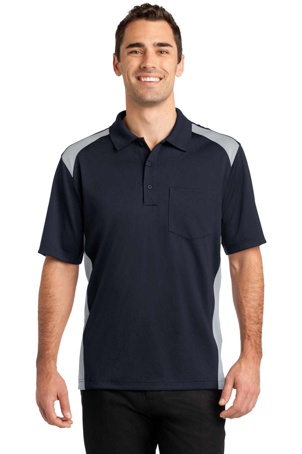 Polo de bolsillo CornerStone ® Select a prueba de enganches de dos vías bloques de color CS416 tallas XS-4X - Imagen 32 de 37