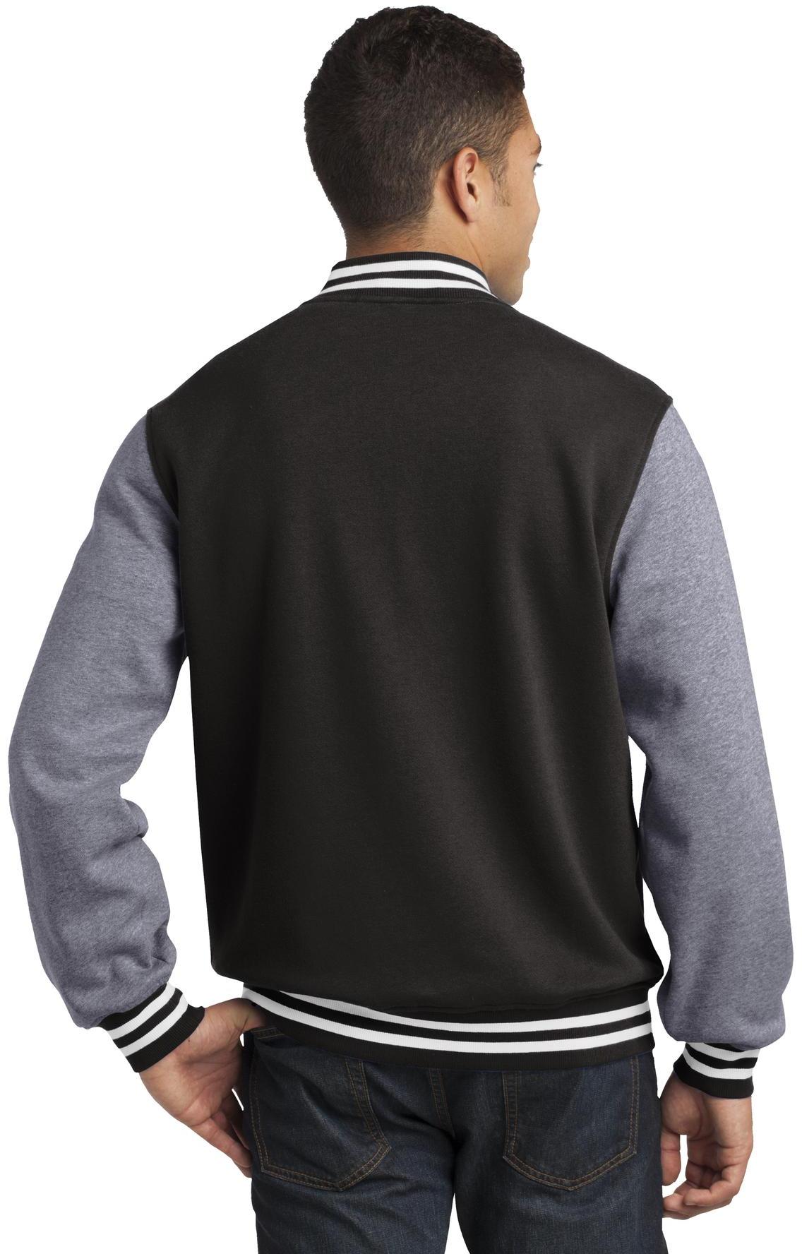 Sport-Tek ® Fleece Letterman Jacket ST270 Mens Sizes XS-4XL