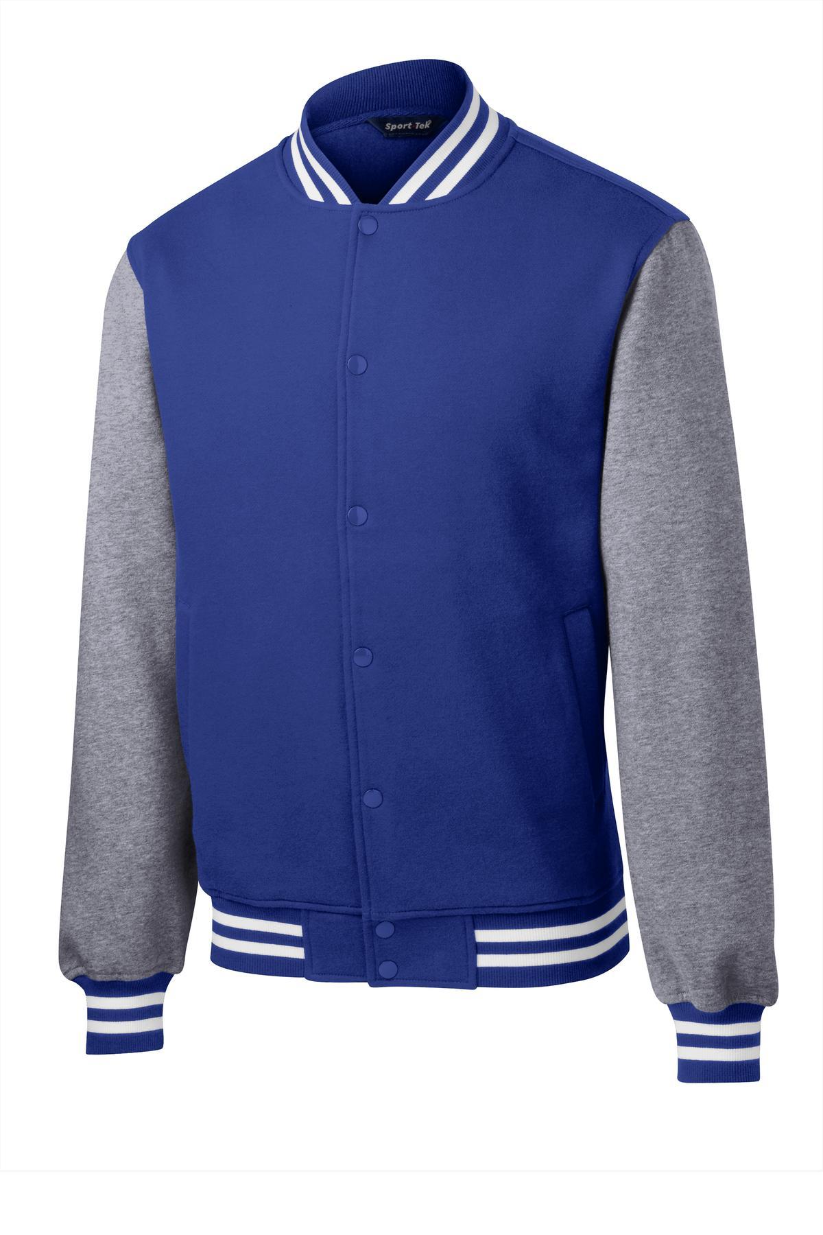 Sport-Tek ® Fleece Letterman Jacket ST270 Mens Sizes XS-4XL