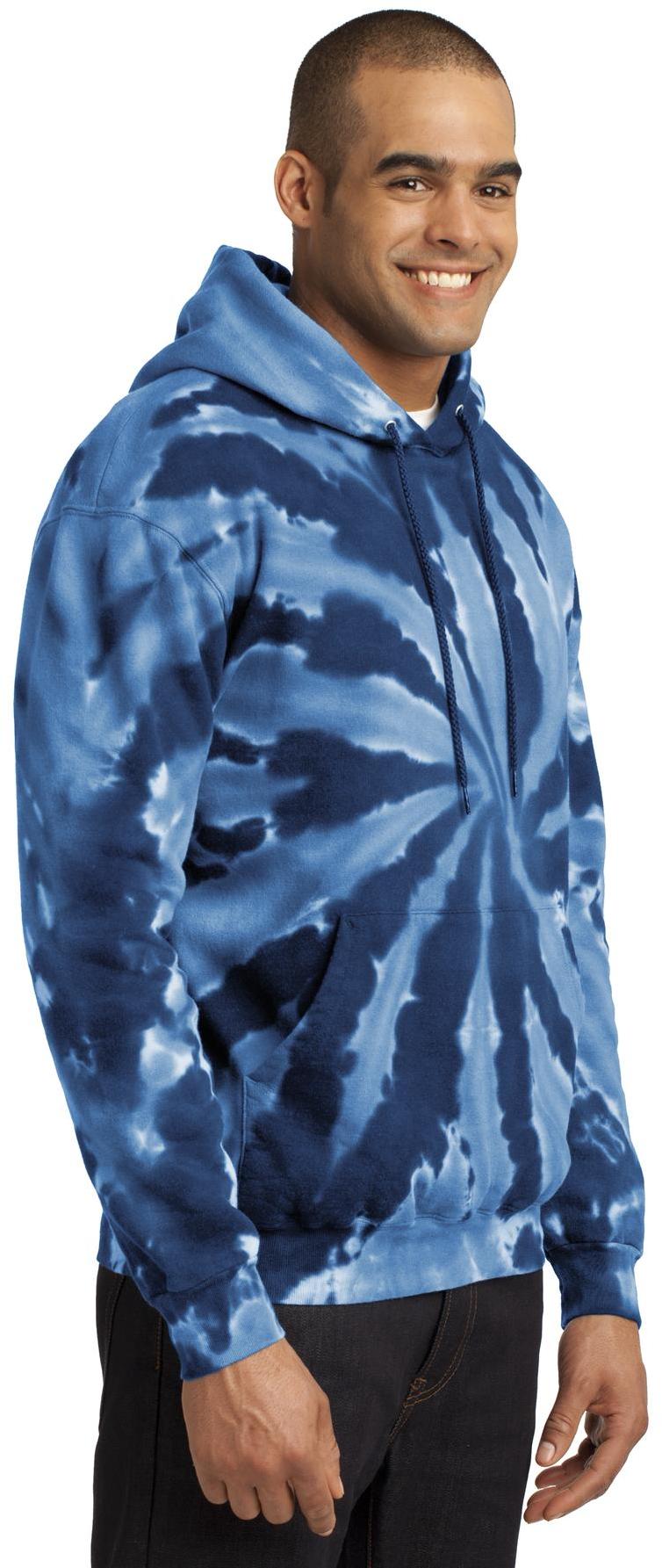 Port & Company ® Tie-Dye Pullover Hooded Sweatshirt PC146 Mens Sizes S-4XL - Picture 15 of 55