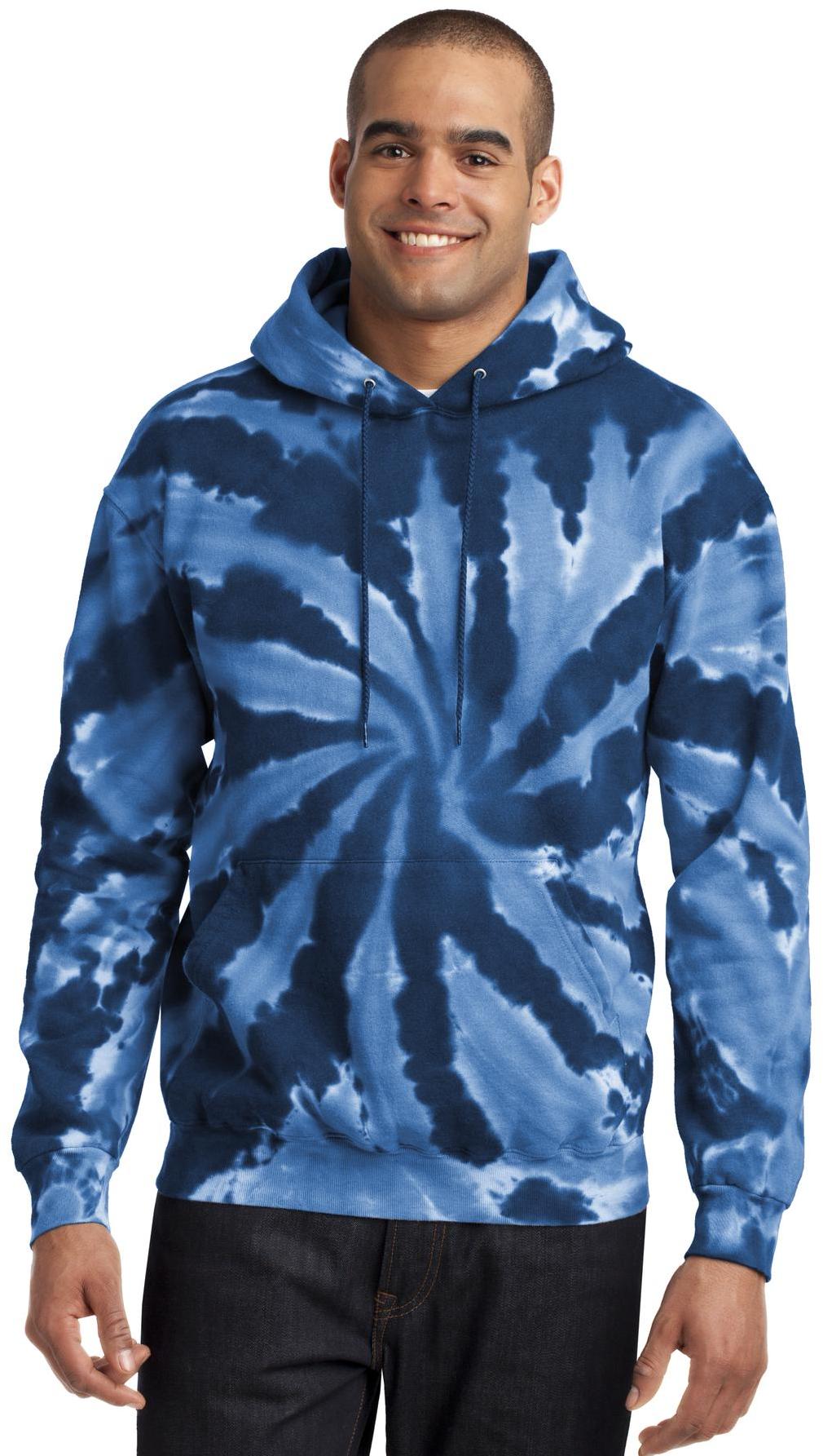 Port & Company ® Tie-Dye Pullover Hooded Sweatshirt PC146 Mens Sizes S-4XL - Picture 14 of 55