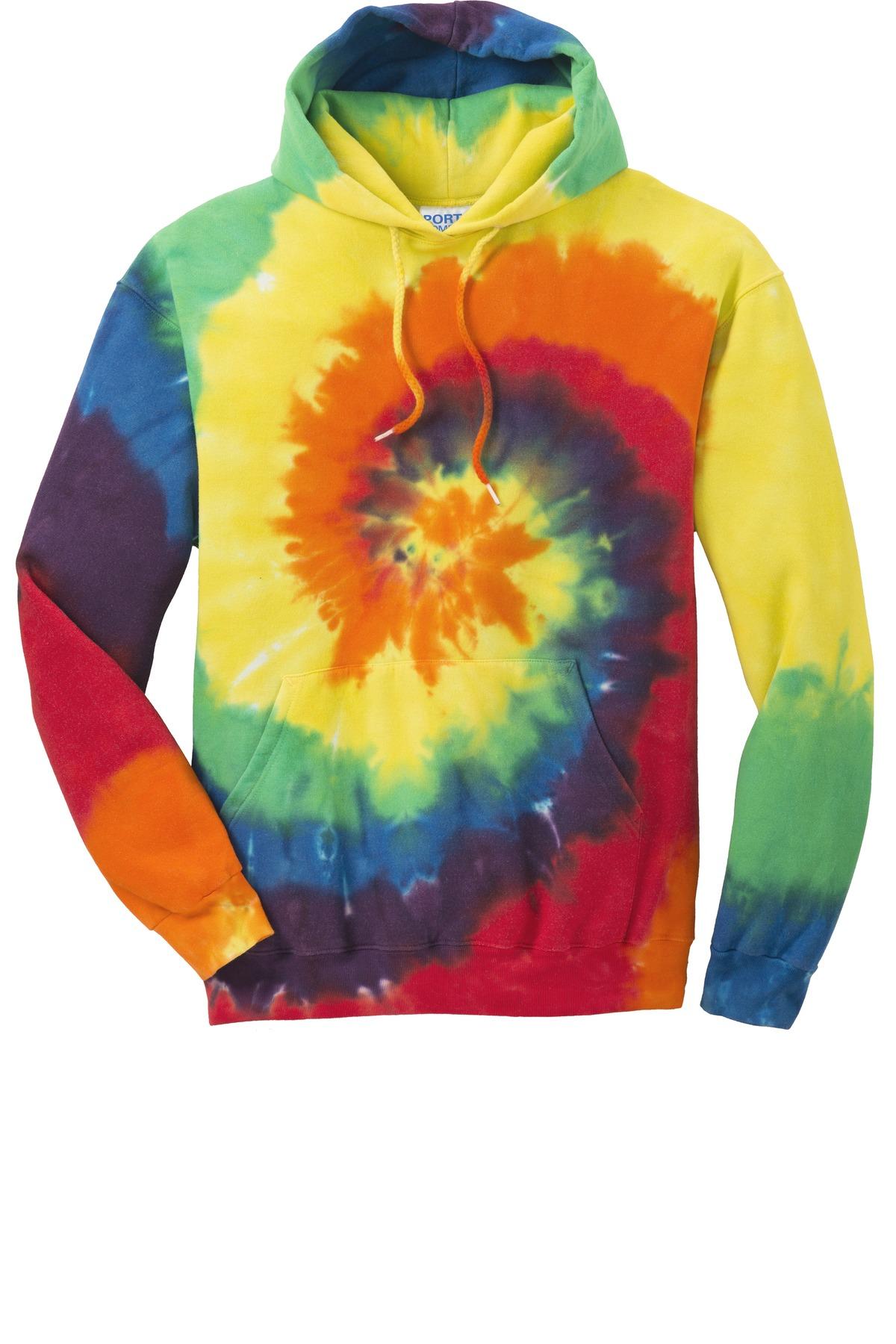 Port & Company ® Tie-Dye Pullover Hooded Sweatshirt PC146 Mens Sizes S-4XL - Picture 42 of 55
