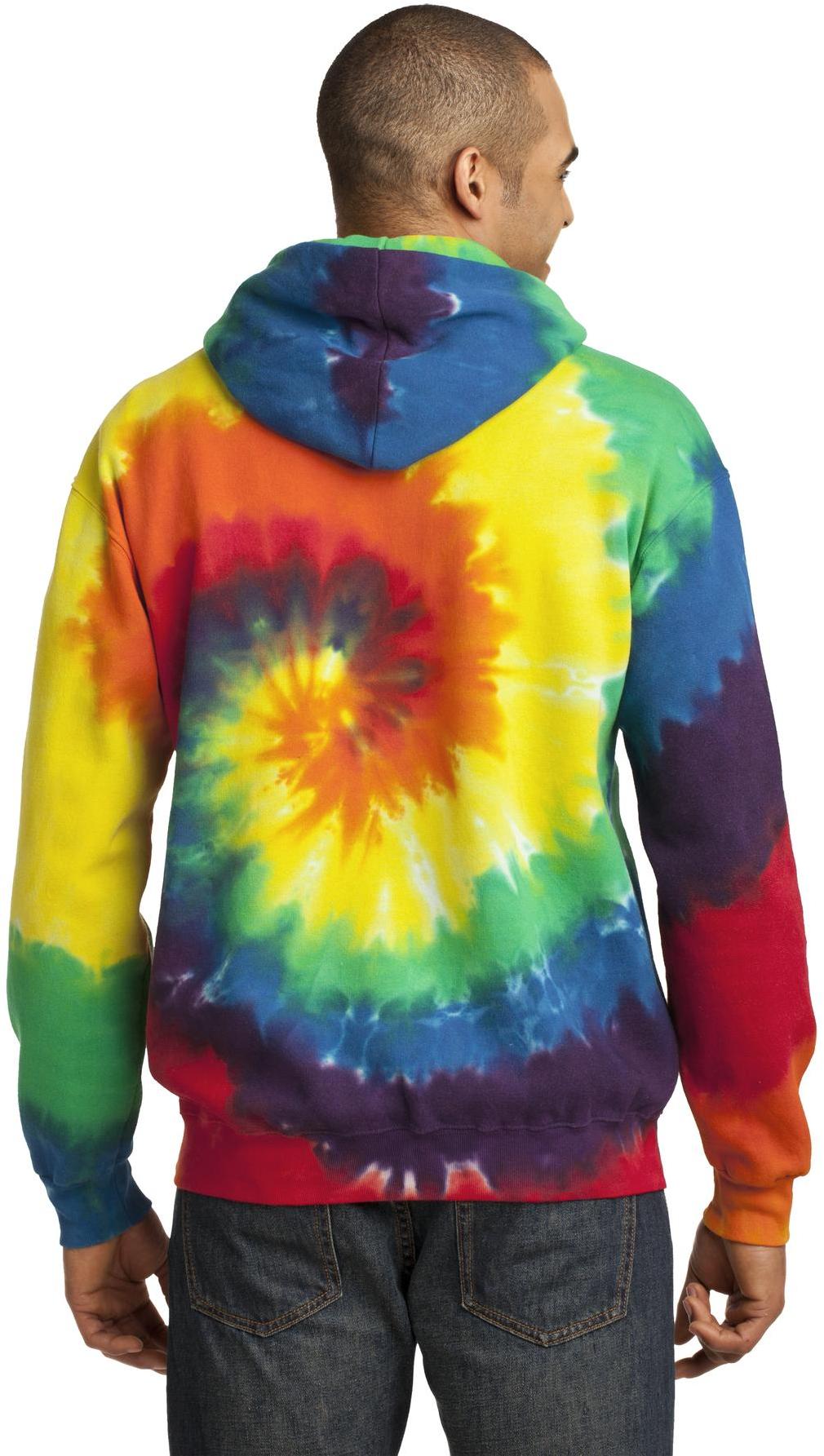 Port & Company ® Tie-Dye Pullover Hooded Sweatshirt PC146 Mens Sizes S-4XL - Picture 41 of 55