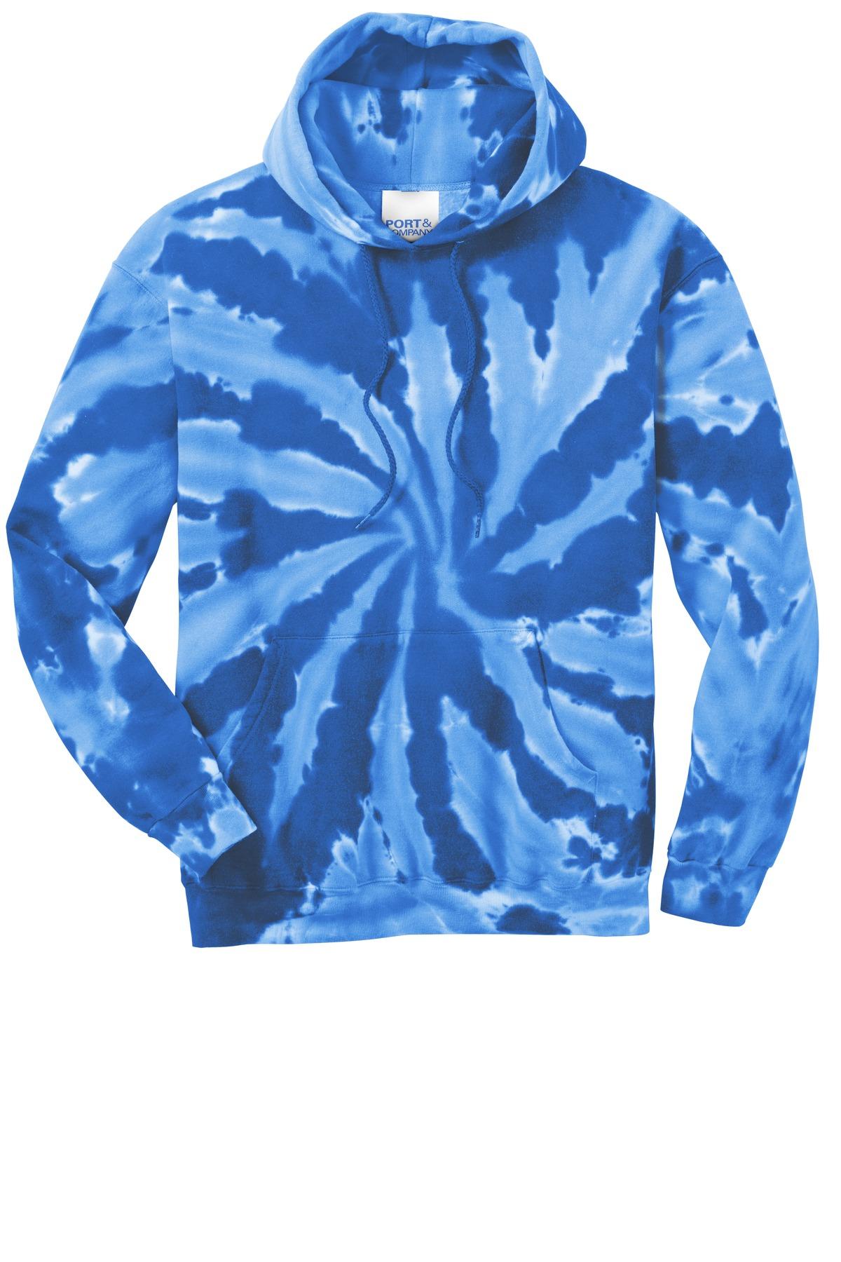 Port & Company ® Tie-Dye Pullover Hooded Sweatshirt PC146 Mens Sizes S-4XL - Picture 48 of 55