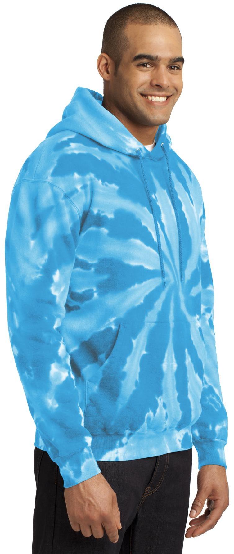 Port & Company ® Tie-Dye Pullover Hooded Sweatshirt PC146 Mens Sizes S-4XL - Picture 51 of 55