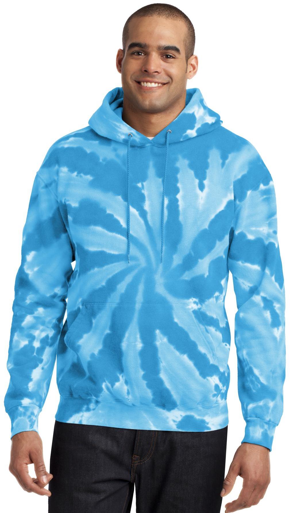 Port & Company ® Tie-Dye Pullover Hooded Sweatshirt PC146 Mens Sizes S-4XL - Picture 50 of 55