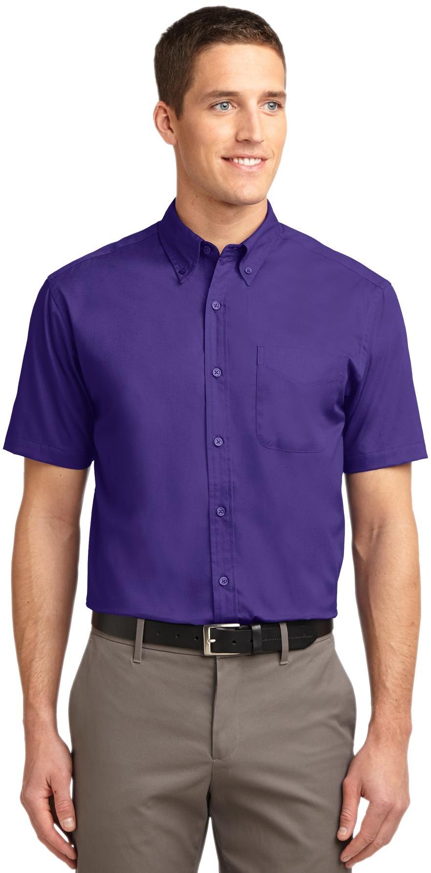Camisa de manga corta Port Authority ® fácil cuidado S508 para hombre tallas XS-4XL - Imagen 25 de 54