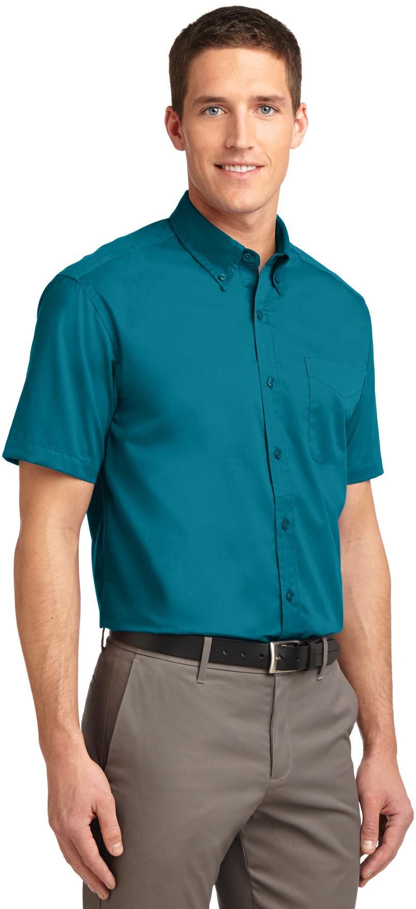 Camisa de manga corta Port Authority ® fácil cuidado S508 para hombre tallas XS-4XL - Imagen 43 de 54