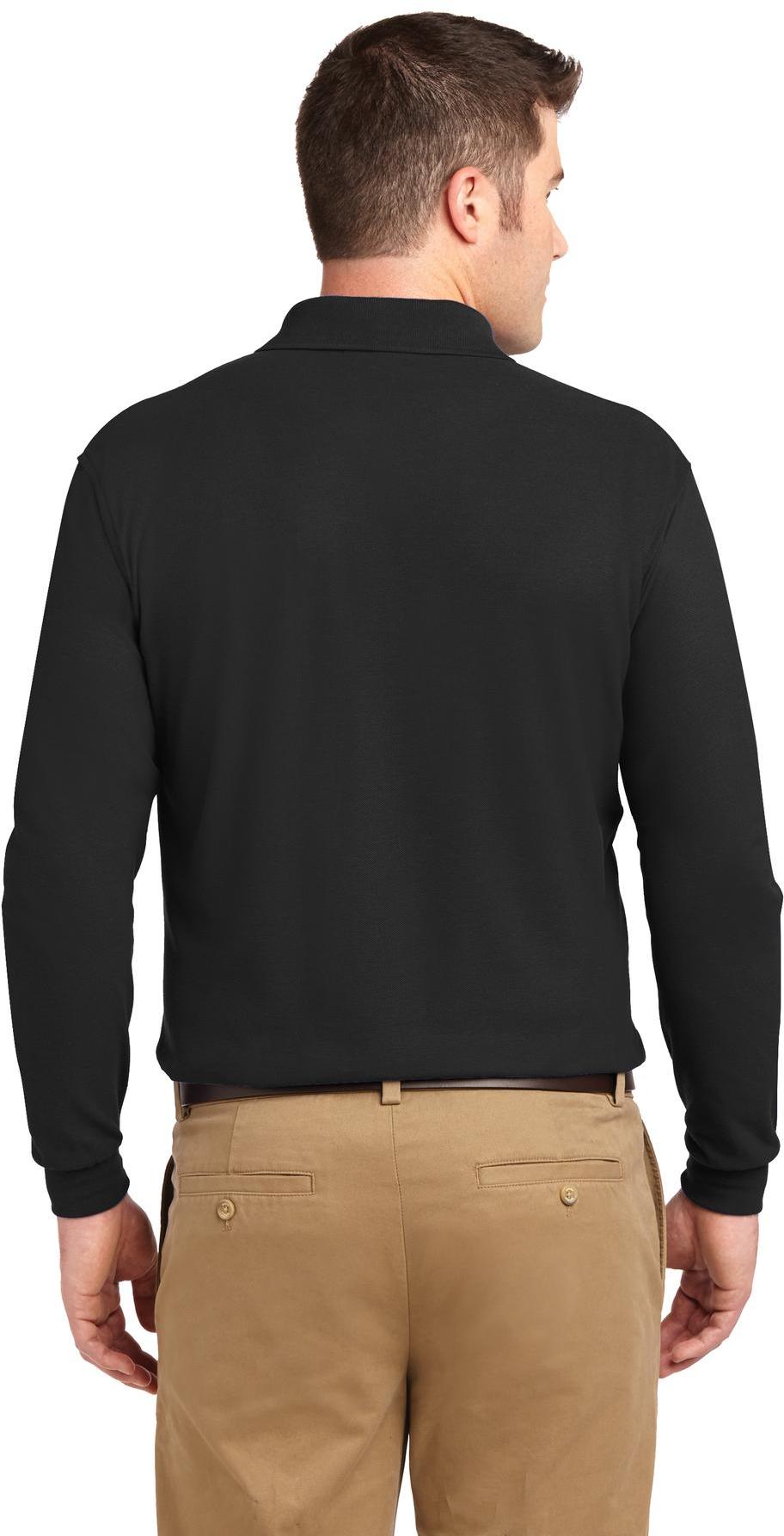 Port Authority ® Tall Silk Touch™ Long Sleeve Polo TLK500LS Mens Sizes LT-4XLT - Picture 5 of 25
