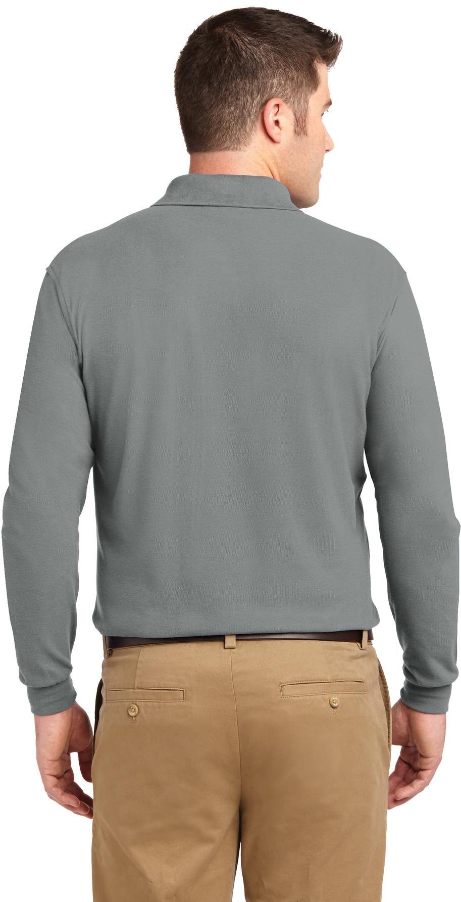 Port Authority ® Tall Silk Touch™ Long Sleeve Polo TLK500LS Mens Sizes LT-4XLT - Picture 11 of 25