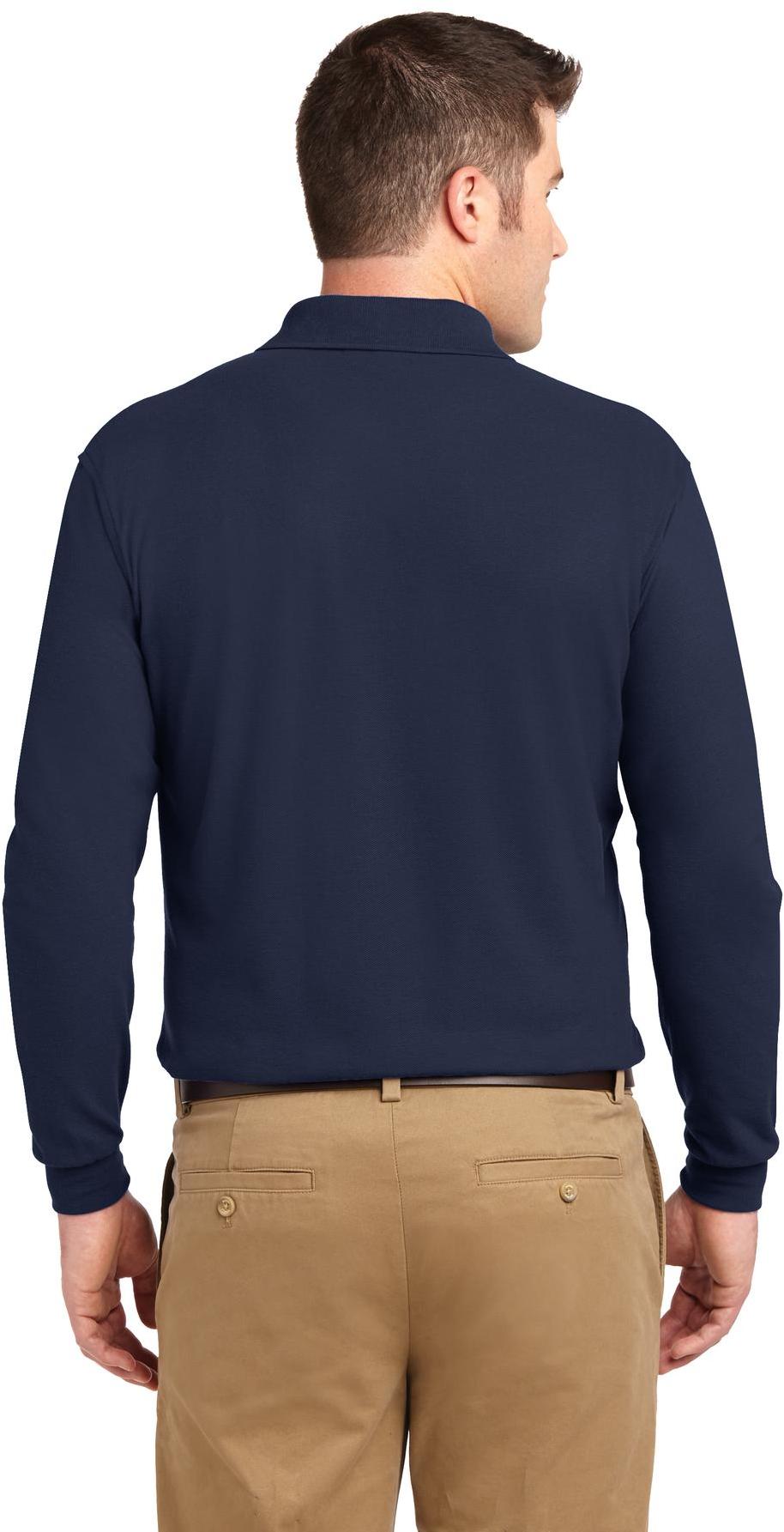 Port Authority ® Tall Silk Touch™ Long Sleeve Polo TLK500LS Mens Sizes LT-4XLT - Picture 17 of 25