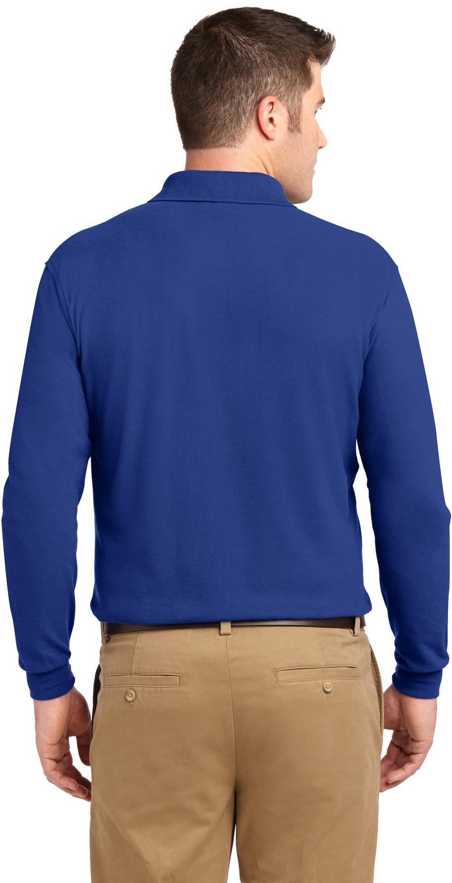 Port Authority ® Tall Silk Touch™ Long Sleeve Polo TLK500LS Mens Sizes LT-4XLT - Picture 23 of 25