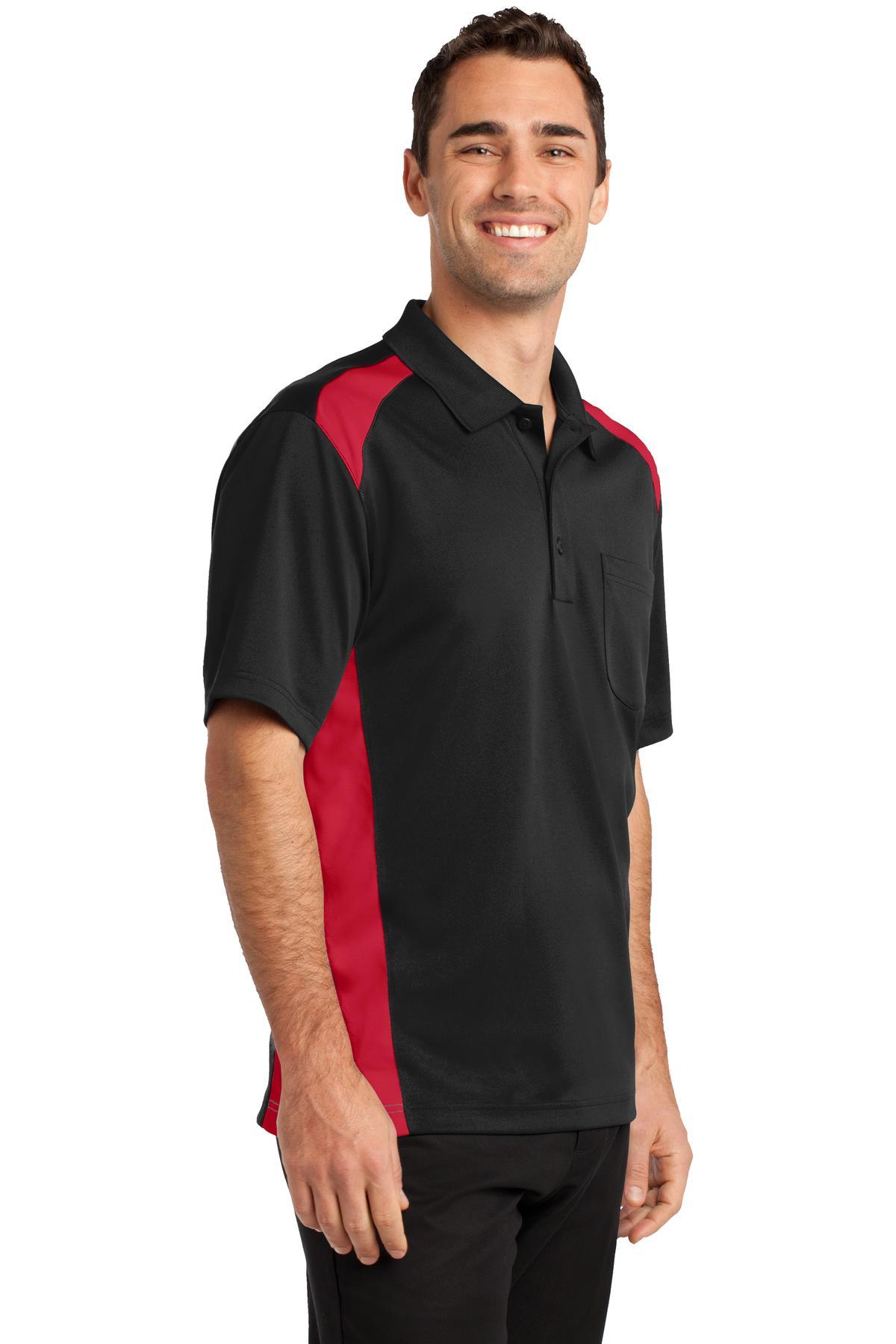 Polo de bolsillo CornerStone ® Select a prueba de enganches de dos vías bloques de color CS416 tallas XS-4X - Imagen 9 de 37