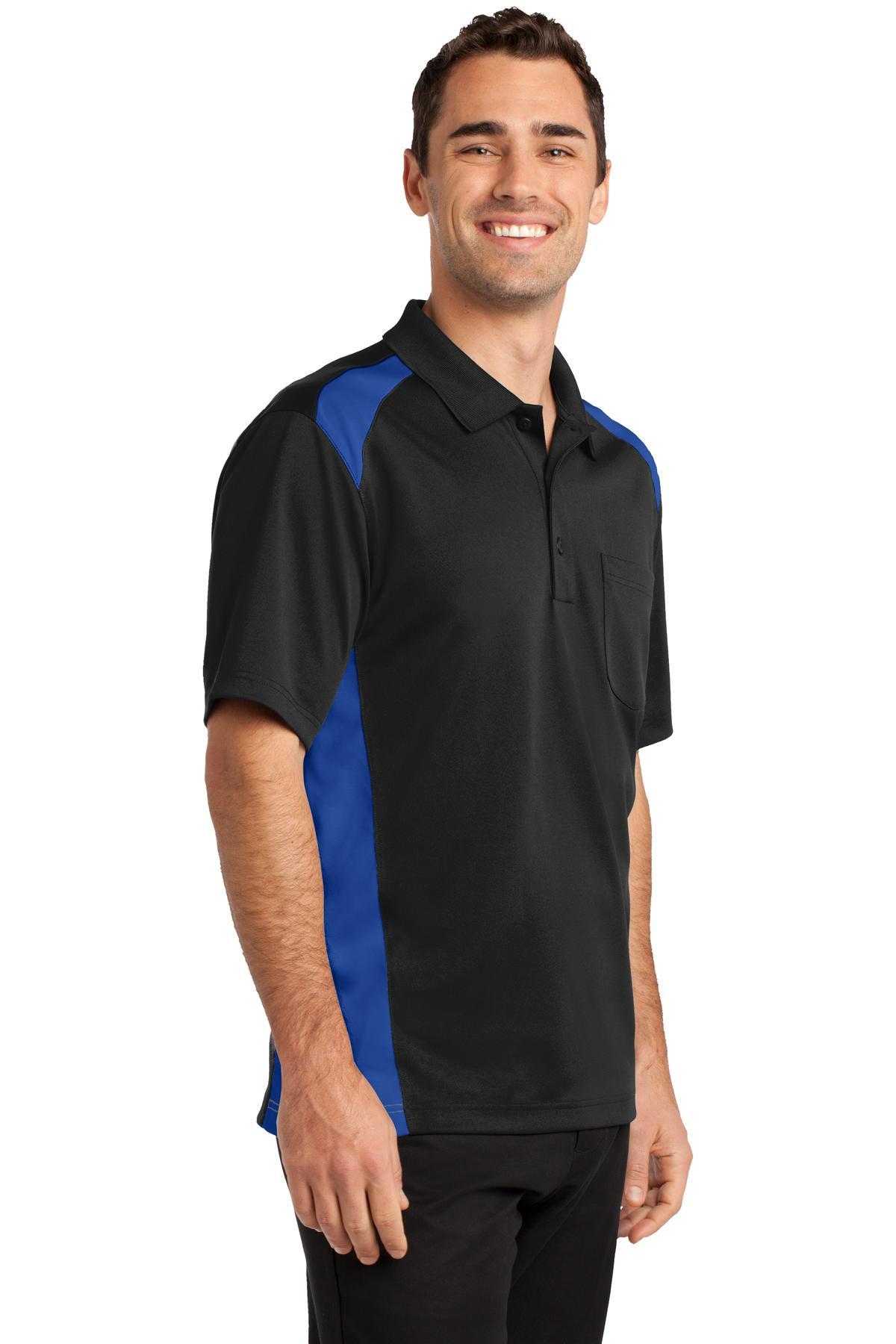 Polo de bolsillo CornerStone ® Select a prueba de enganches de dos vías bloques de color CS416 tallas XS-4X - Imagen 15 de 37