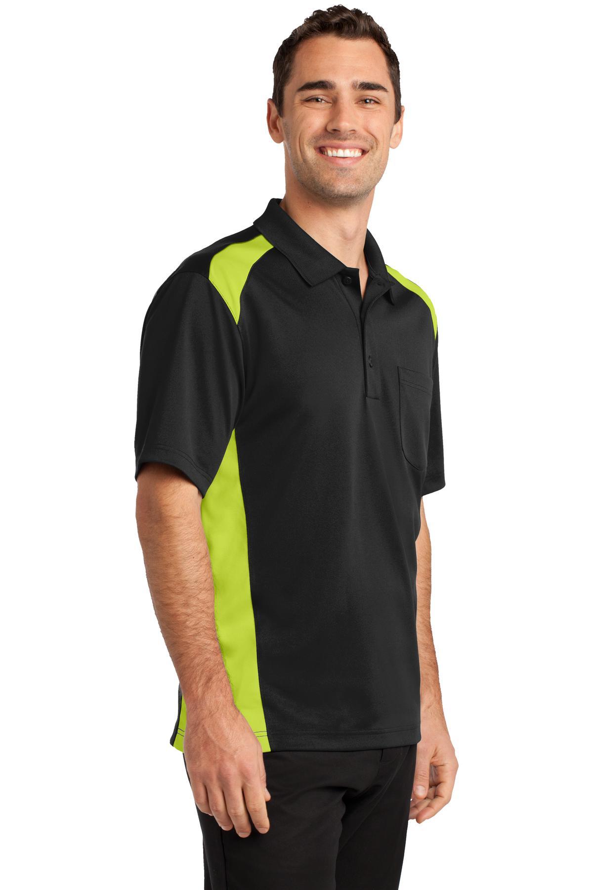 Polo de bolsillo CornerStone ® Select a prueba de enganches de dos vías bloques de color CS416 tallas XS-4X - Imagen 21 de 37