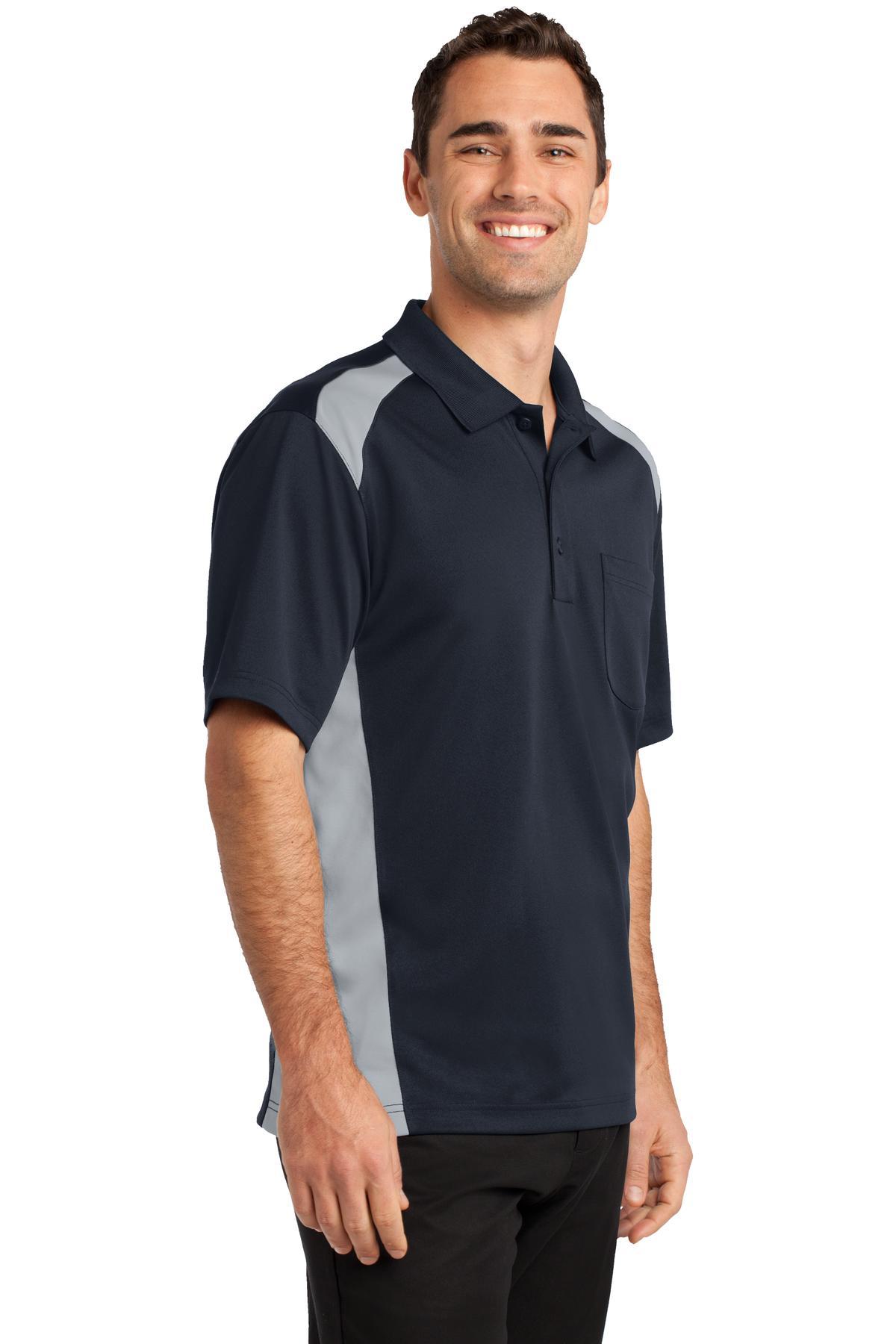 Polo de bolsillo CornerStone ® Select a prueba de enganches de dos vías bloques de color CS416 tallas XS-4X - Imagen 33 de 37