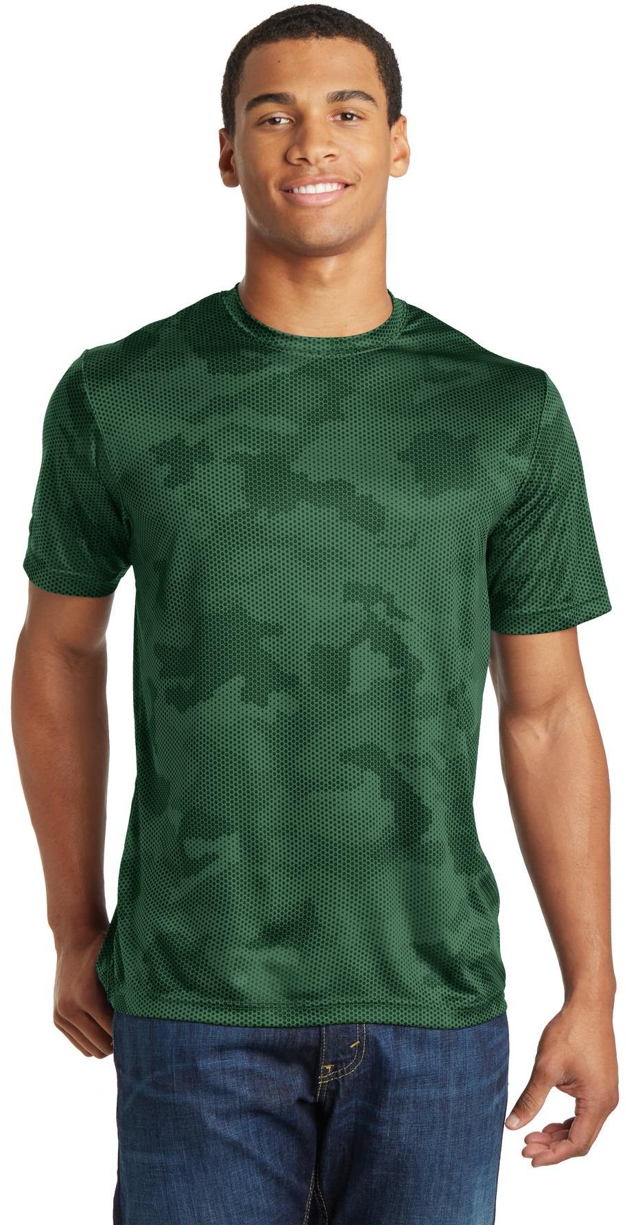 Sport-Tek ® CamoHex Tee ST370 Mens Sizes XS-4XL