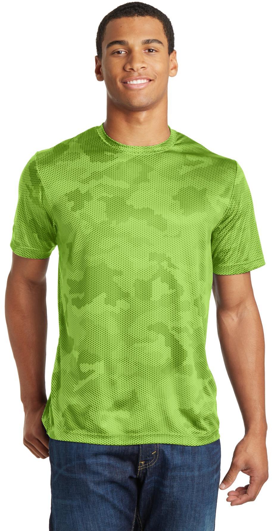 Sport-Tek ® CamoHex Tee ST370 Mens Sizes XS-4XL