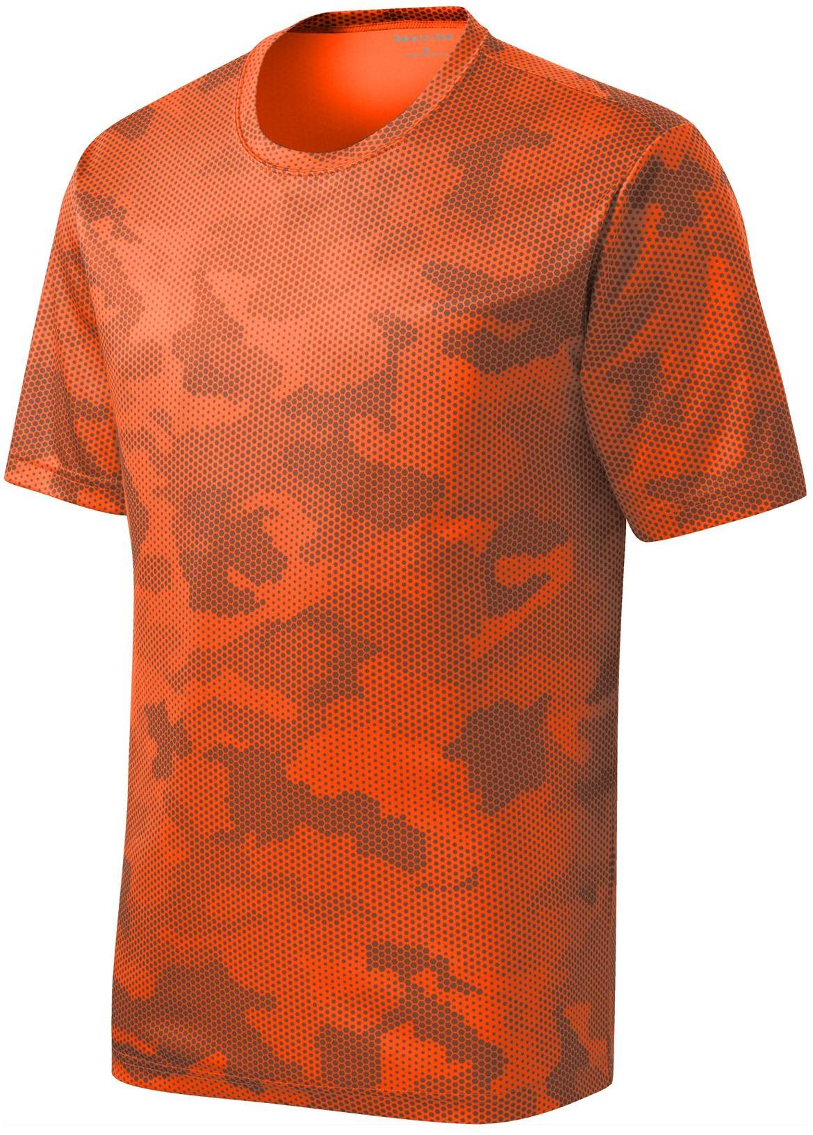 Sport-Tek ® CamoHex Tee ST370 Mens Sizes XS-4XL