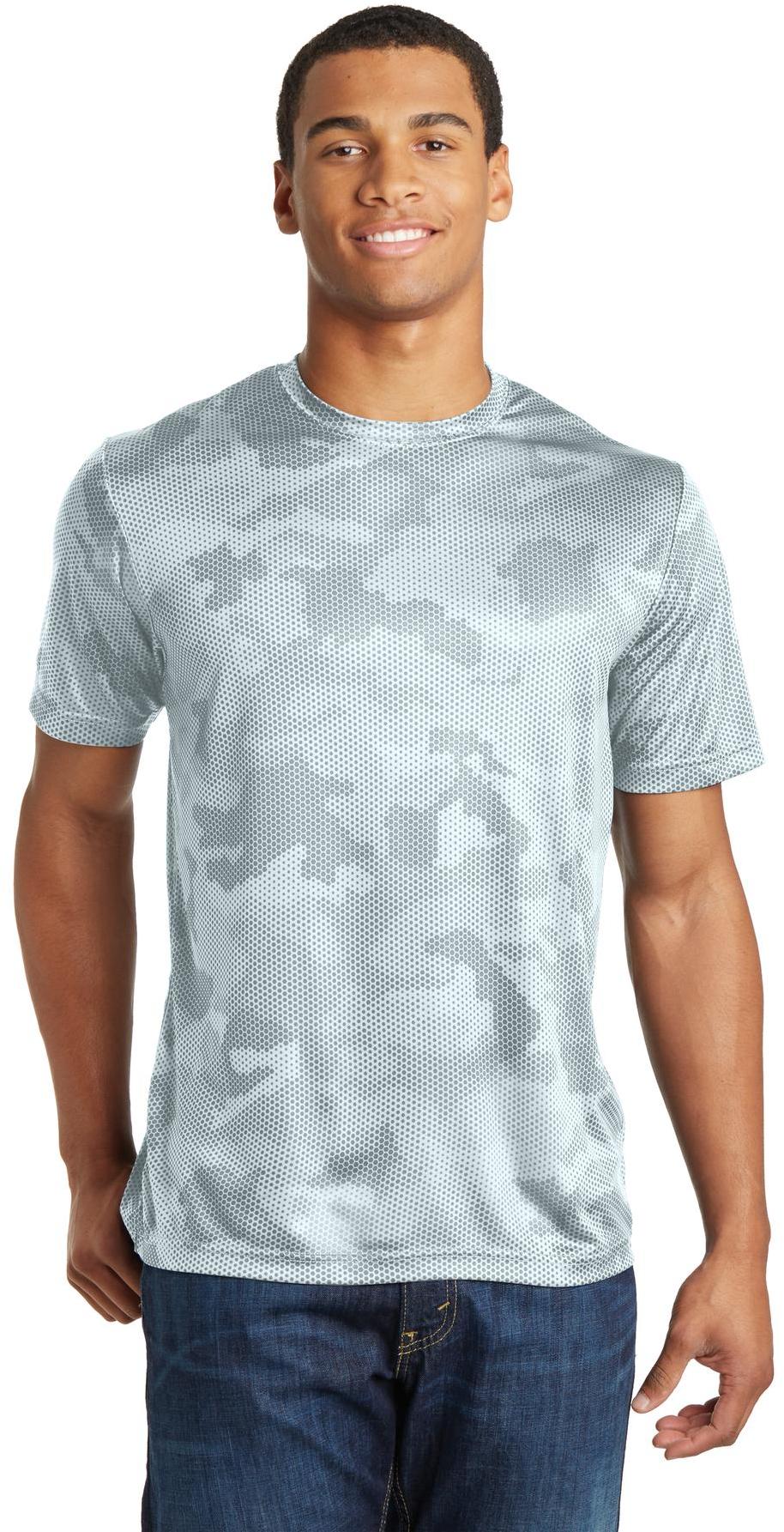 Sport-Tek ® CamoHex Tee ST370 Mens Sizes XS-4XL