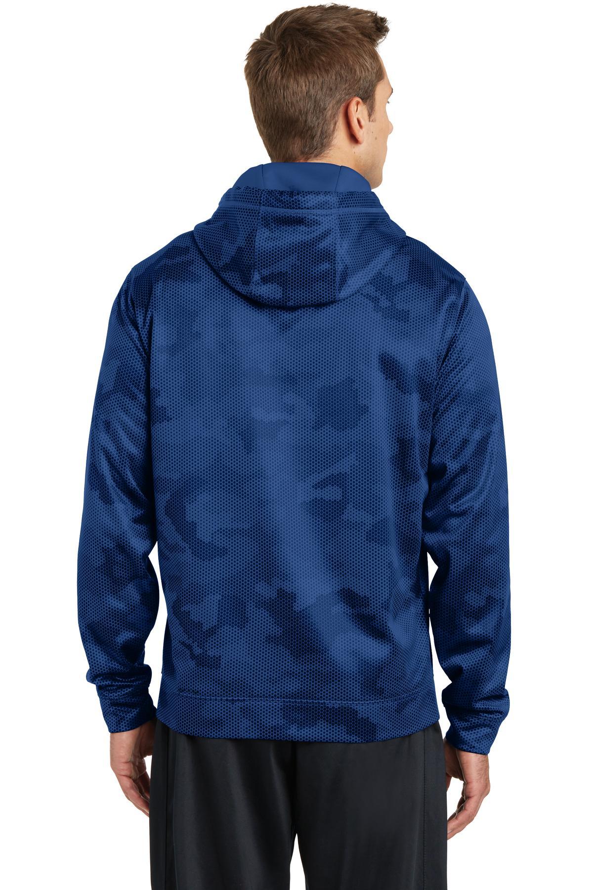 Sport-Tek ® Sport-Wick ® CamoHex Fleece Hooded Pullover ST240 Mens Sizes XS-4XL