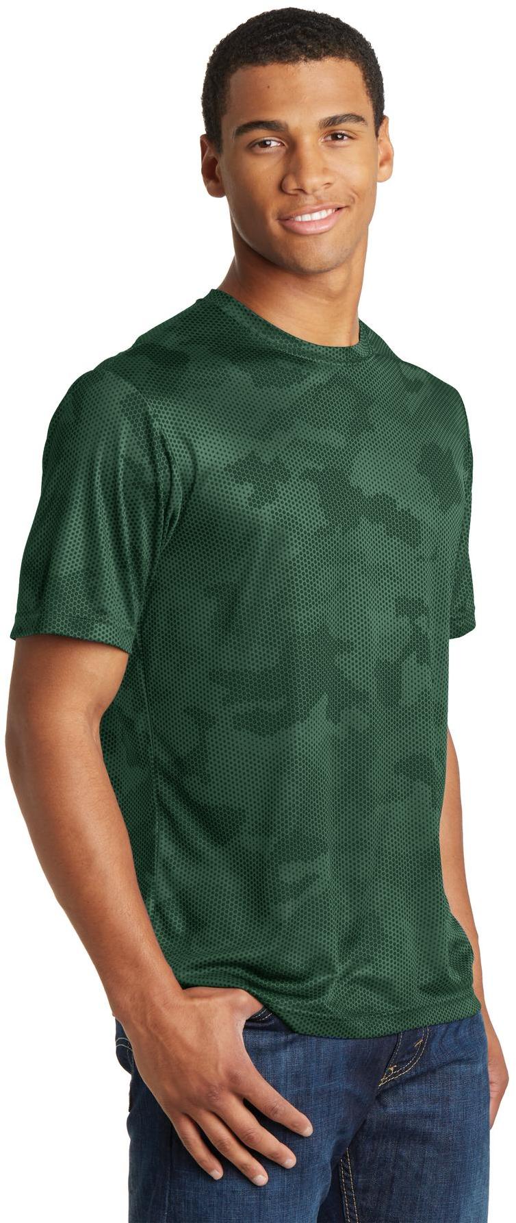 Sport-Tek ® CamoHex Tee ST370 Mens Sizes XS-4XL