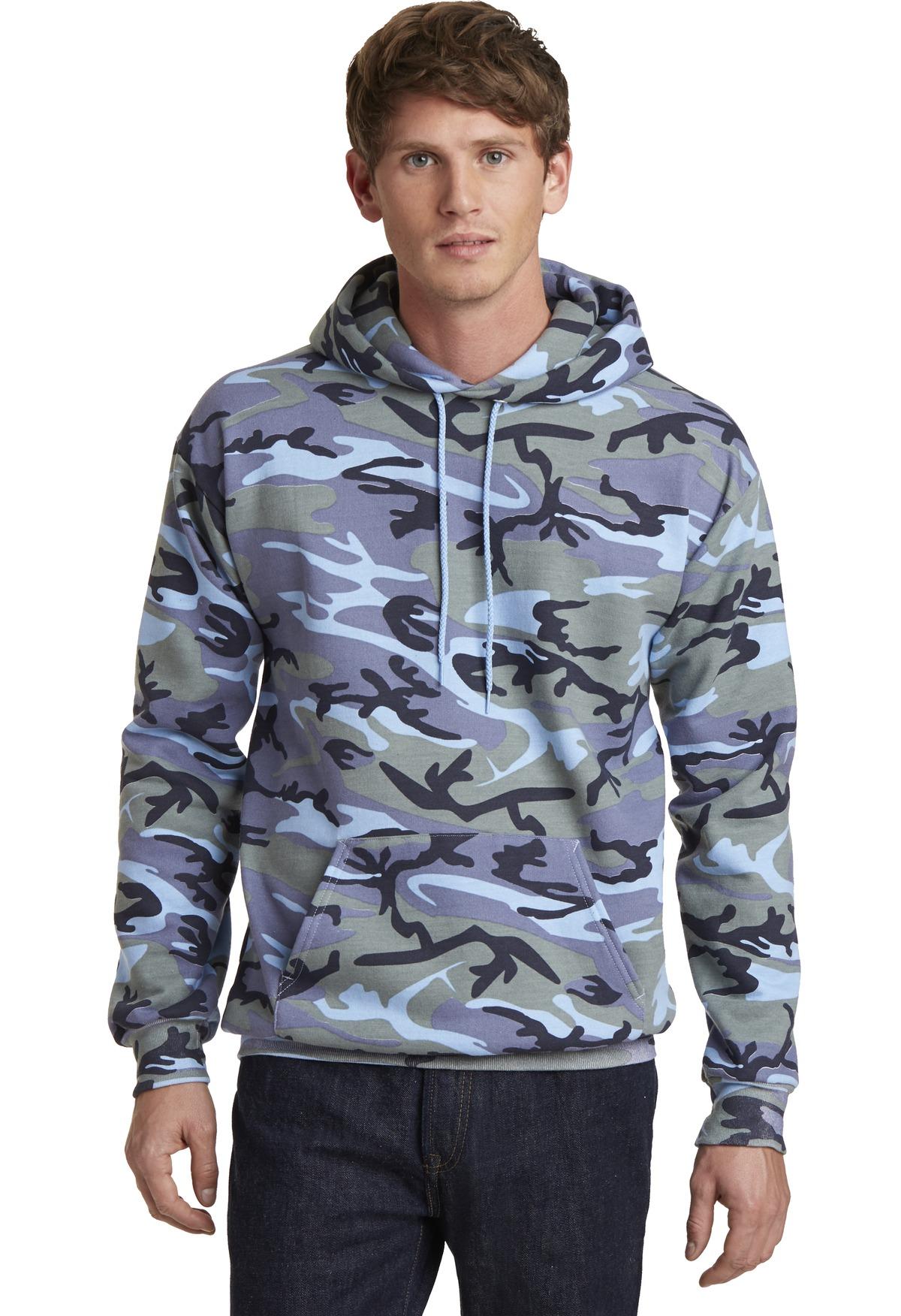 Port & Company ® Core Fleece Camo Pullover Hooded Sweatshirt PC78HC Sizes S-4XL