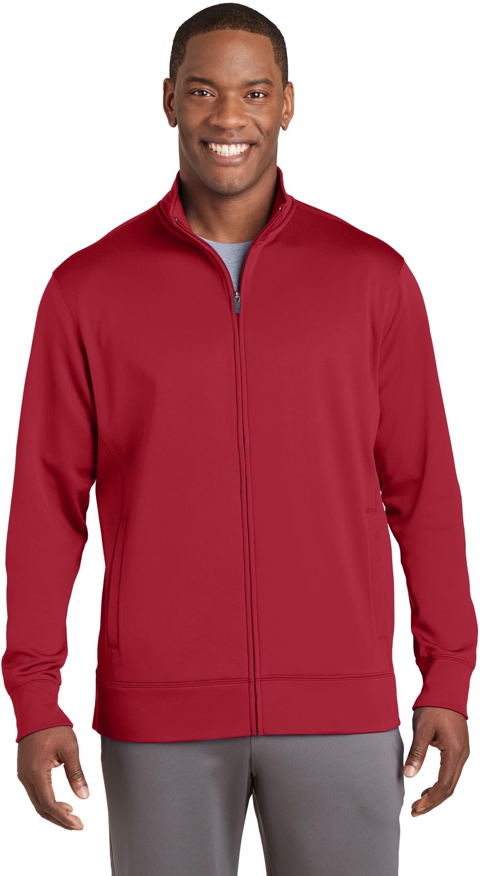 Sport-Tek ® Sport-Wick ® Fleece Full-Zip Jacket ST241 Mens Sizes XS-4XL - Picture 14 of 47