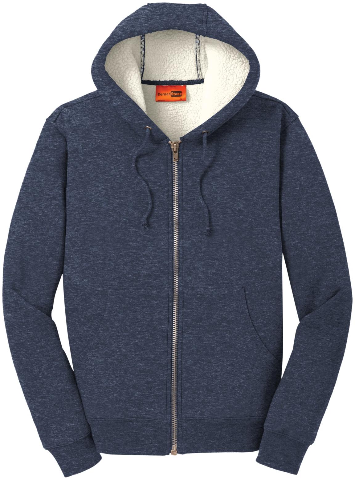 Cornerstone Heavyweight Sherpa-Lined Hooded Fleece Jacket